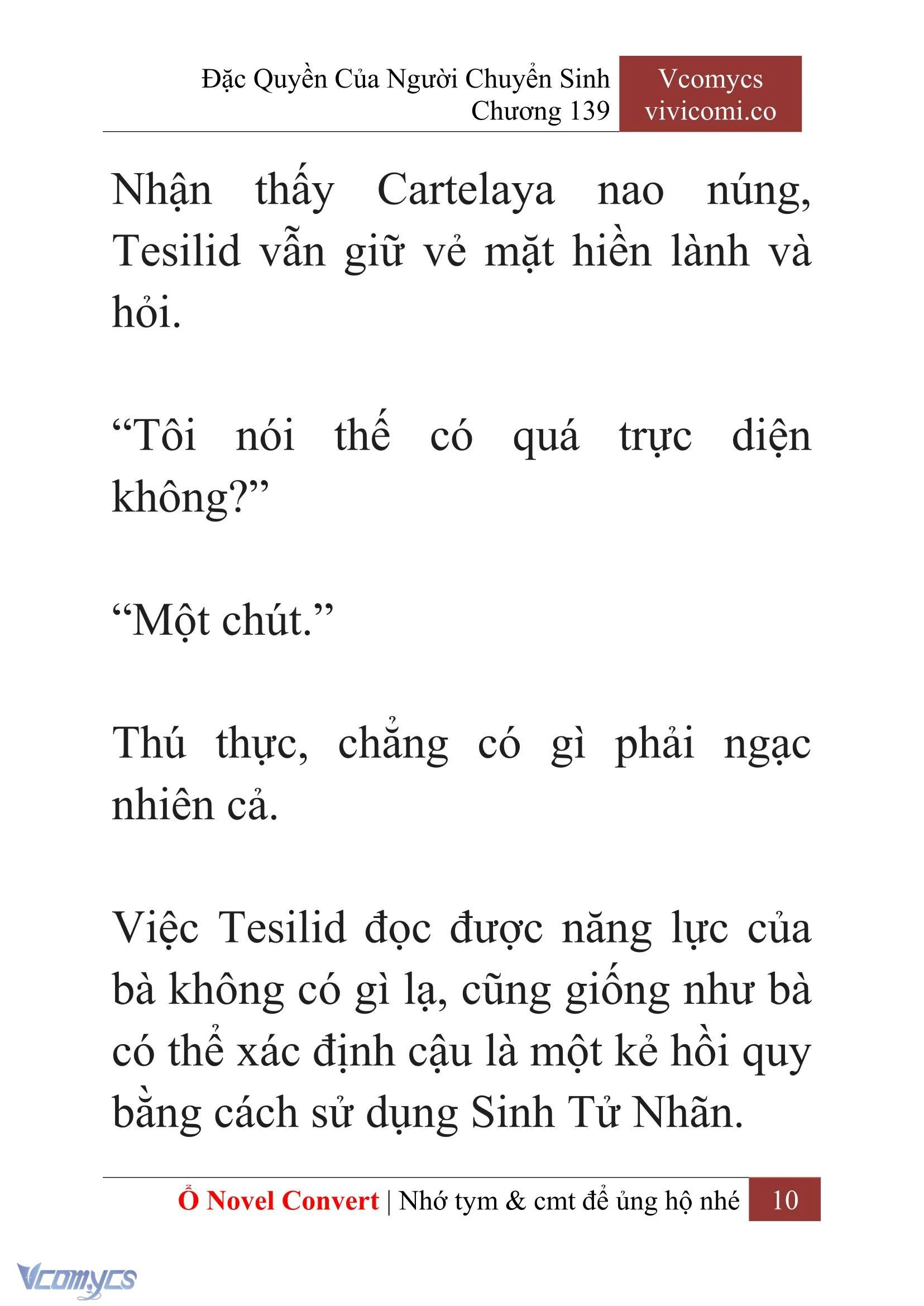 [Novel] Đặc Quyền Của Người Chuyển Sinh Chapter 139 - Trang 13