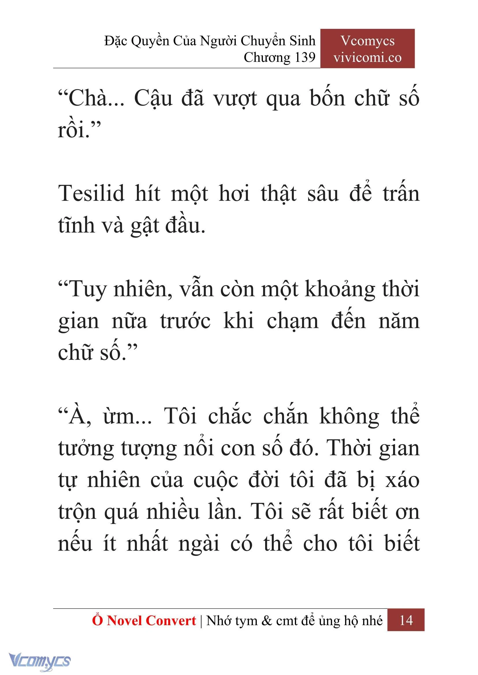 [Novel] Đặc Quyền Của Người Chuyển Sinh Chapter 139 - Trang 17