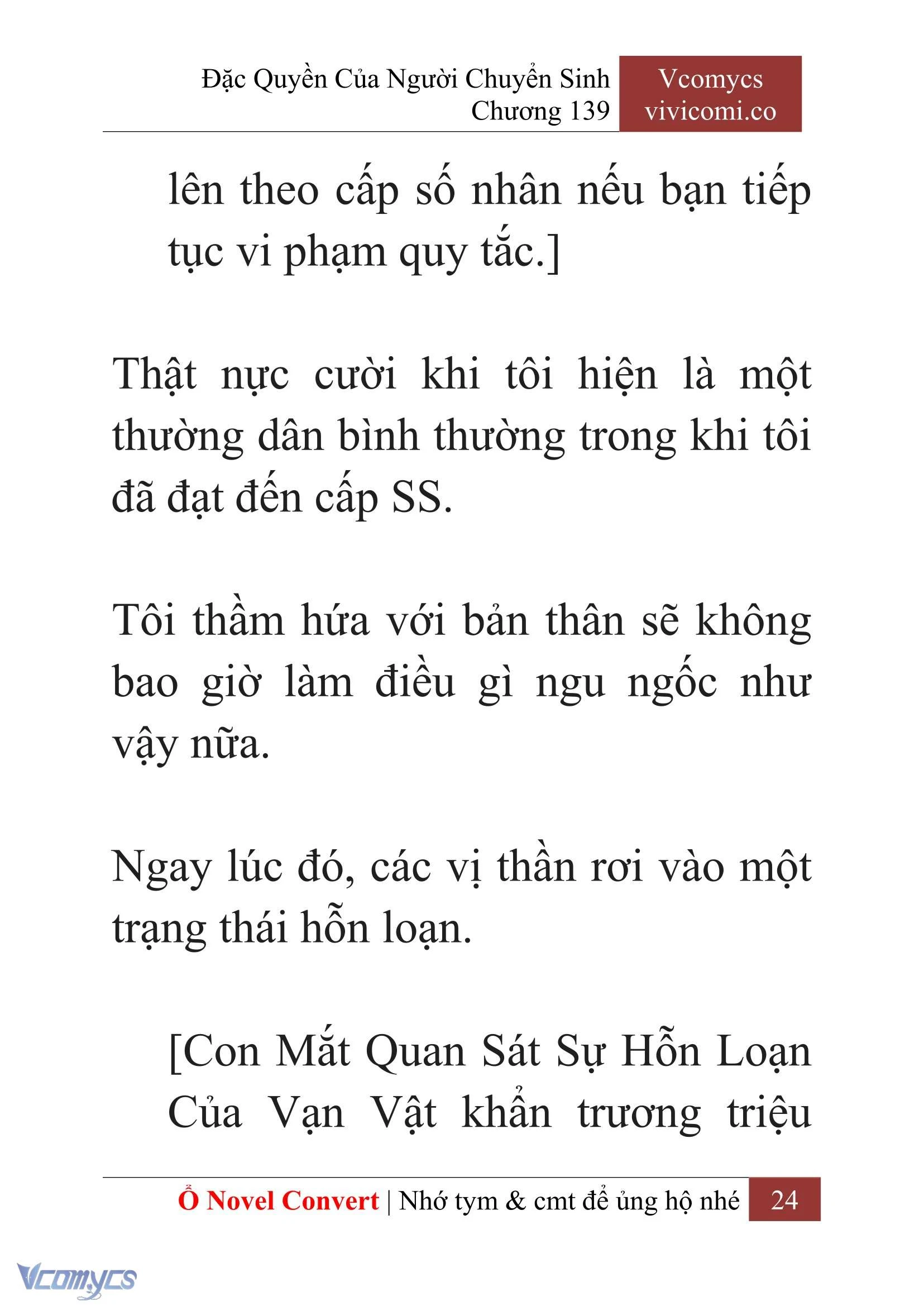 [Novel] Đặc Quyền Của Người Chuyển Sinh Chapter 139 - Trang 27