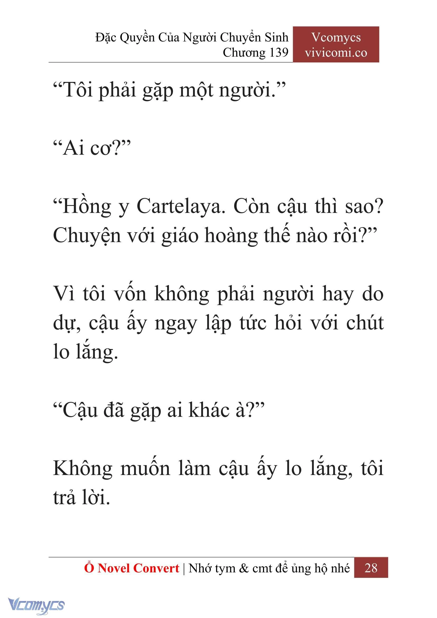 [Novel] Đặc Quyền Của Người Chuyển Sinh Chapter 139 - Trang 31