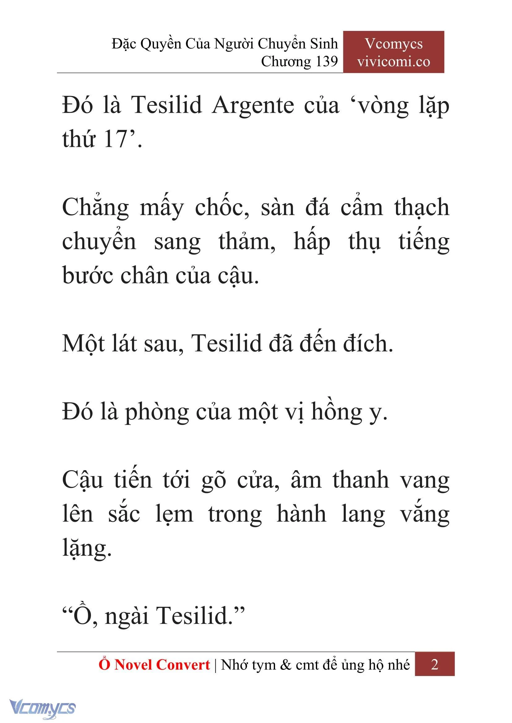 [Novel] Đặc Quyền Của Người Chuyển Sinh Chapter 139 - Trang 5