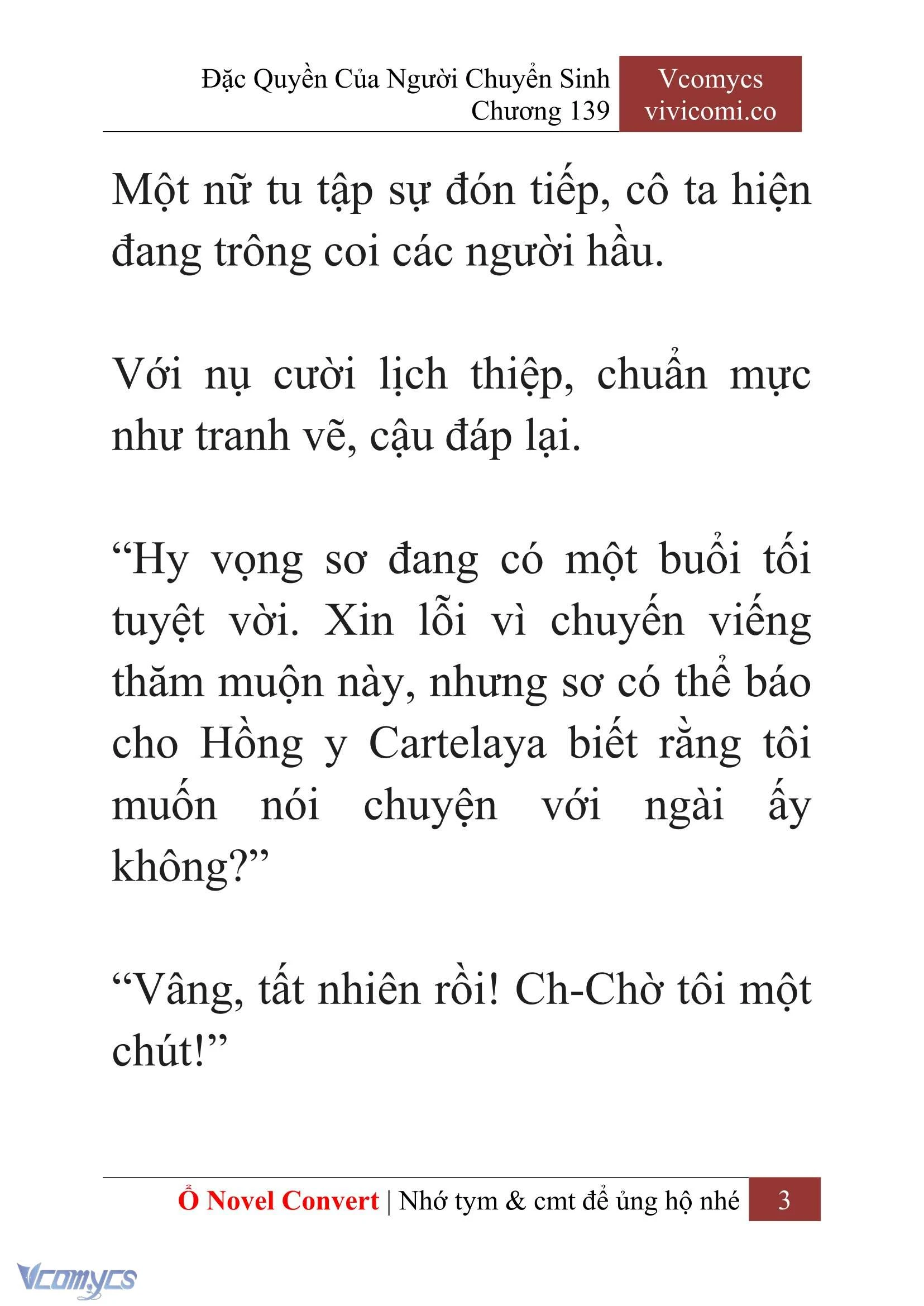 [Novel] Đặc Quyền Của Người Chuyển Sinh Chapter 139 - Trang 6