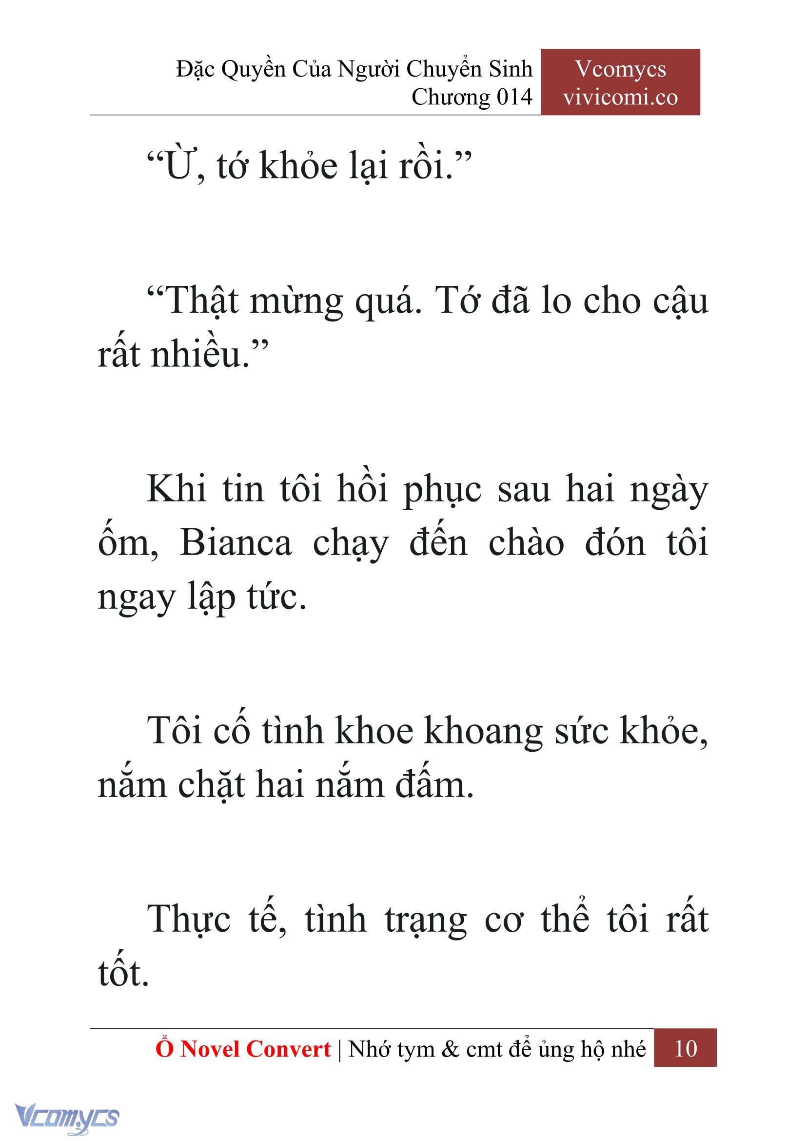 [Novel] Đặc Quyền Của Người Chuyển Sinh Chapter 14 - Trang 13