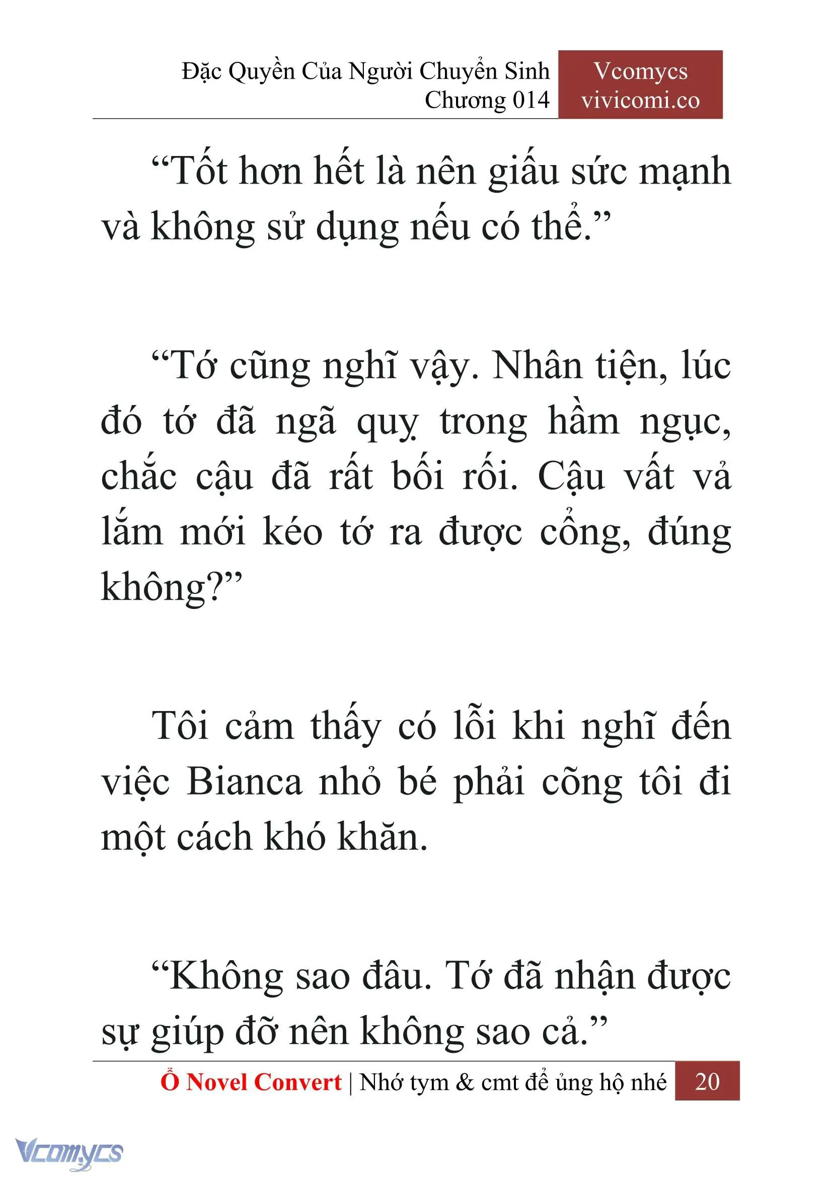 [Novel] Đặc Quyền Của Người Chuyển Sinh Chapter 14 - Trang 23