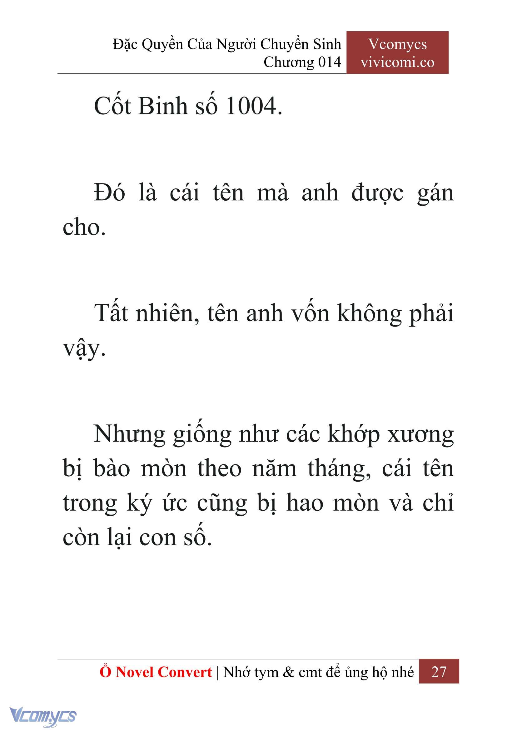 [Novel] Đặc Quyền Của Người Chuyển Sinh Chapter 14 - Trang 30