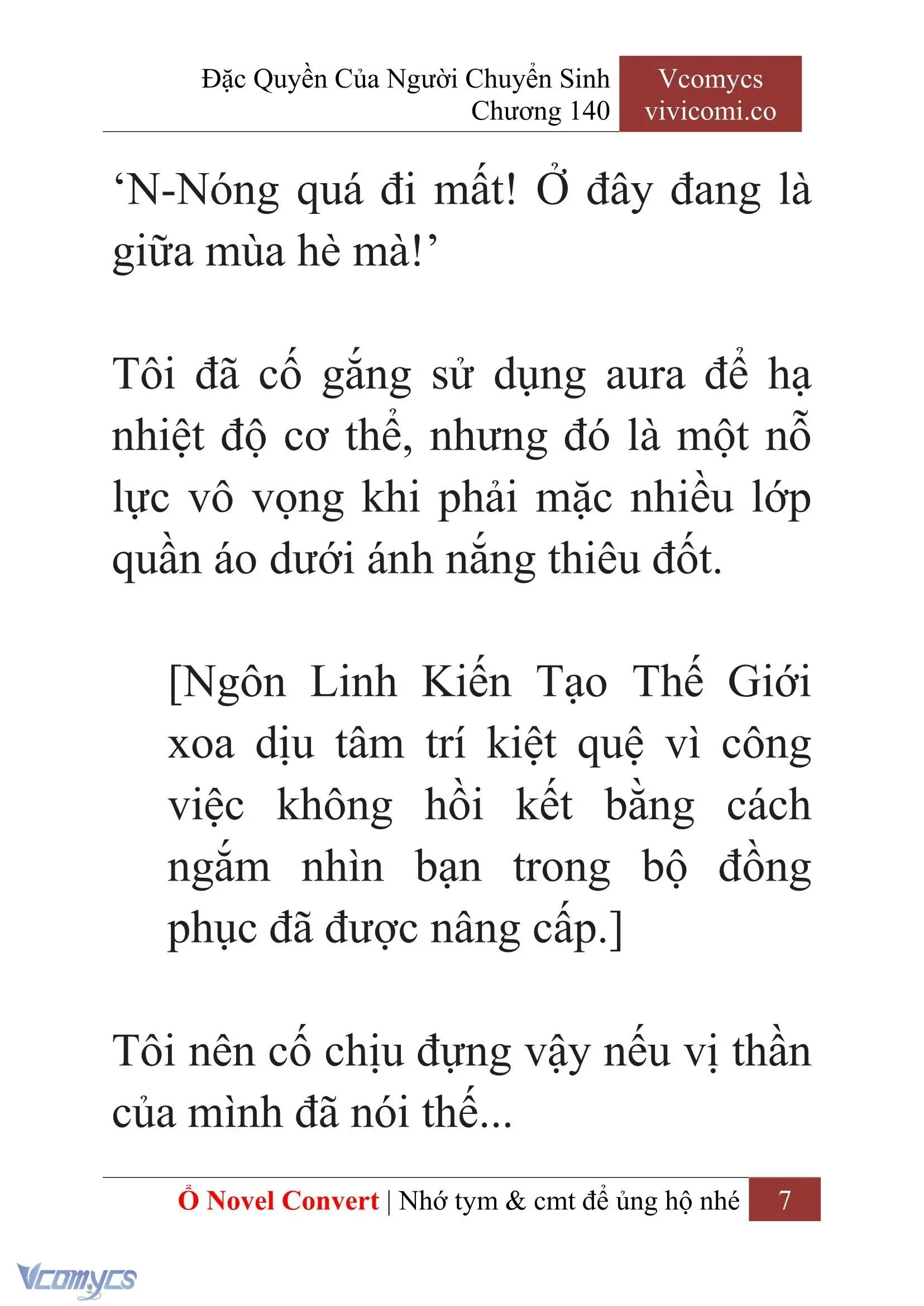 [Novel] Đặc Quyền Của Người Chuyển Sinh Chapter 140 - Trang 10