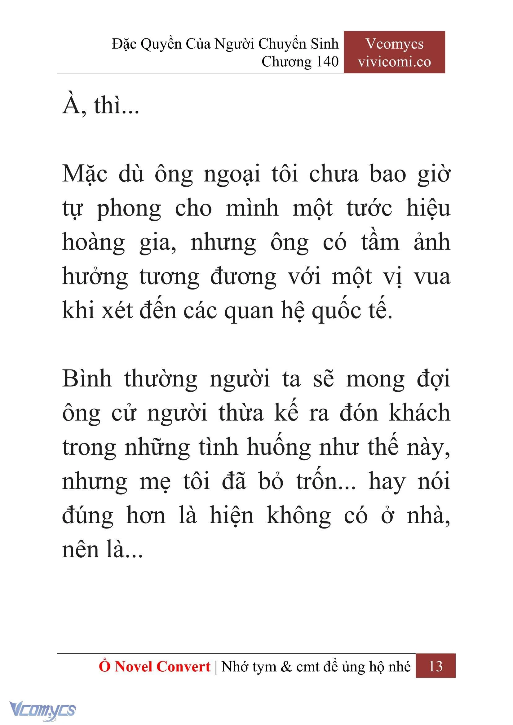 [Novel] Đặc Quyền Của Người Chuyển Sinh Chapter 140 - Trang 16