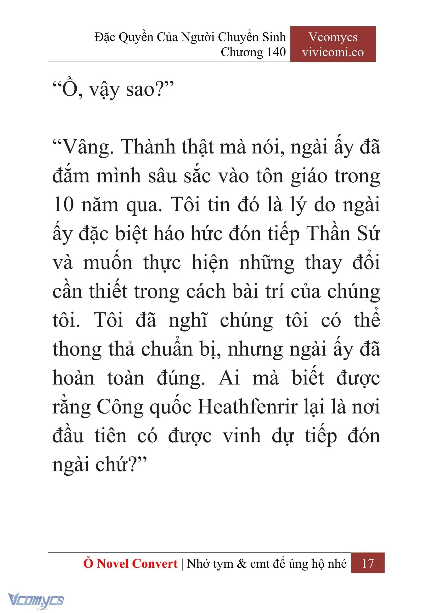 [Novel] Đặc Quyền Của Người Chuyển Sinh Chapter 140 - Trang 20