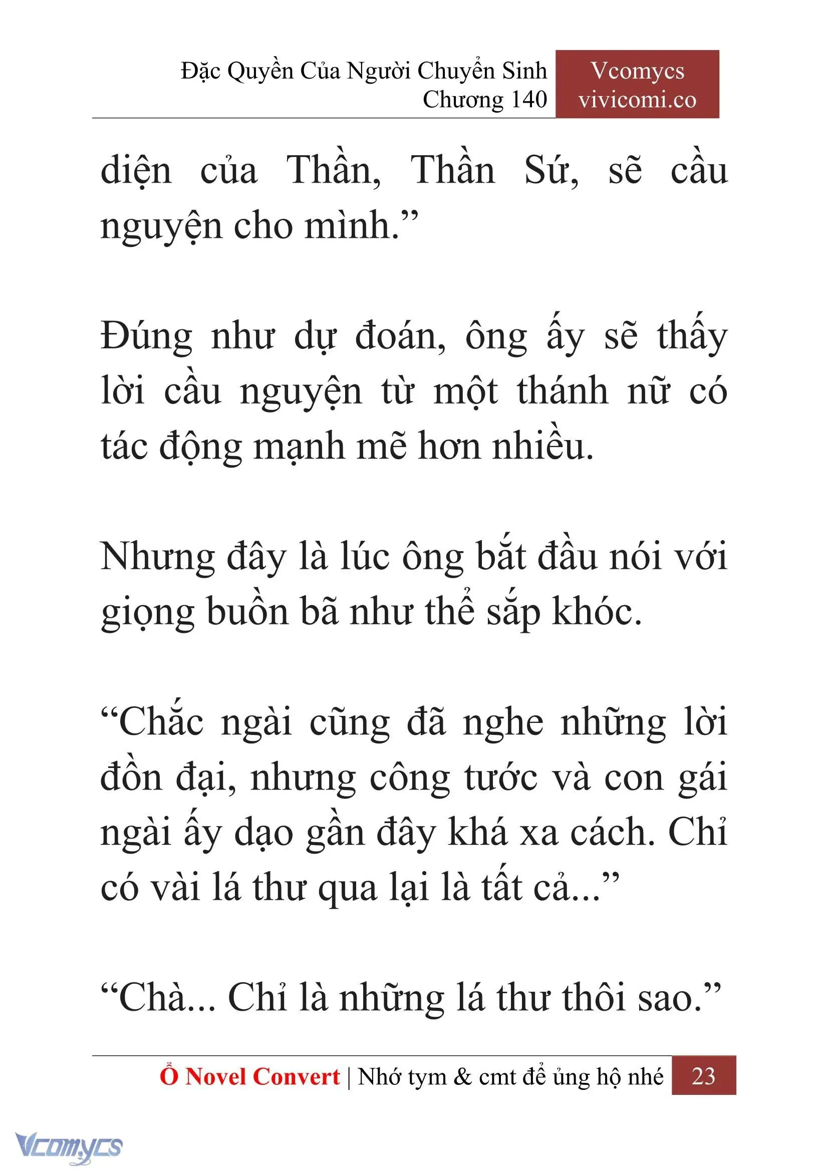 [Novel] Đặc Quyền Của Người Chuyển Sinh Chapter 140 - Trang 26
