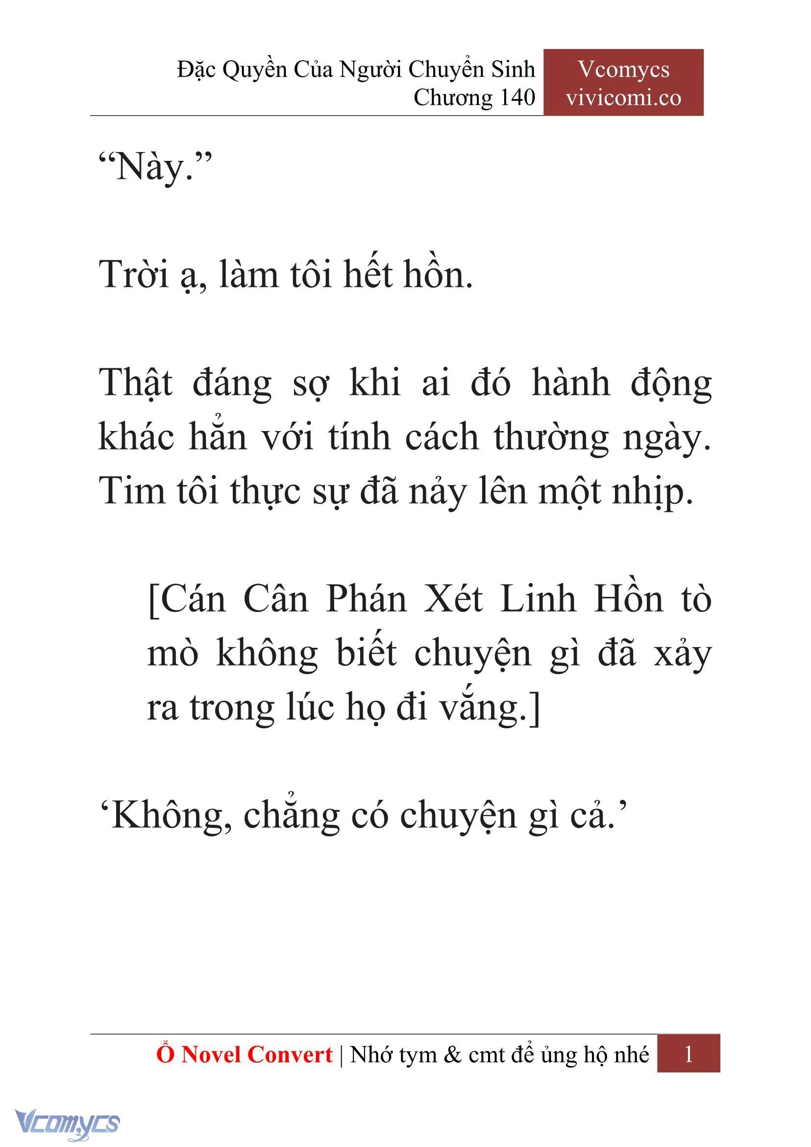 [Novel] Đặc Quyền Của Người Chuyển Sinh Chapter 140 - Trang 4