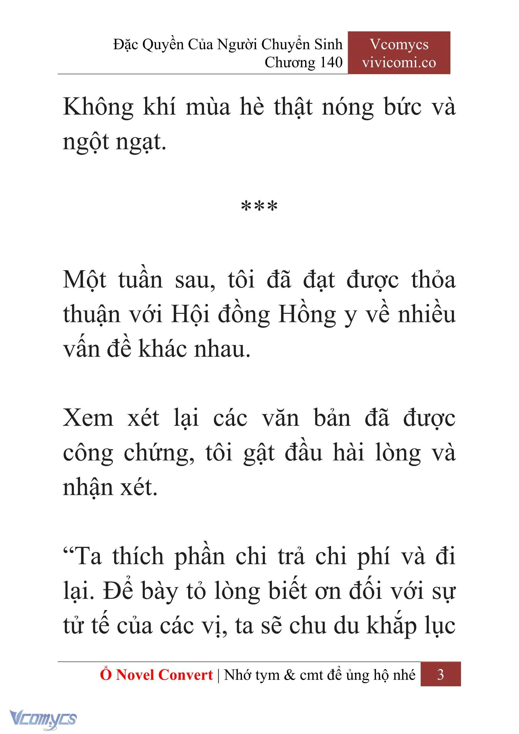 [Novel] Đặc Quyền Của Người Chuyển Sinh Chapter 140 - Trang 6