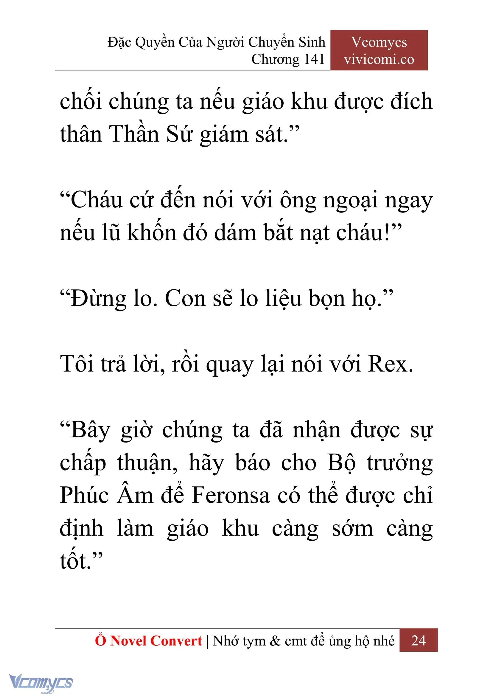 [Novel] Đặc Quyền Của Người Chuyển Sinh Chapter 141 - Trang 27