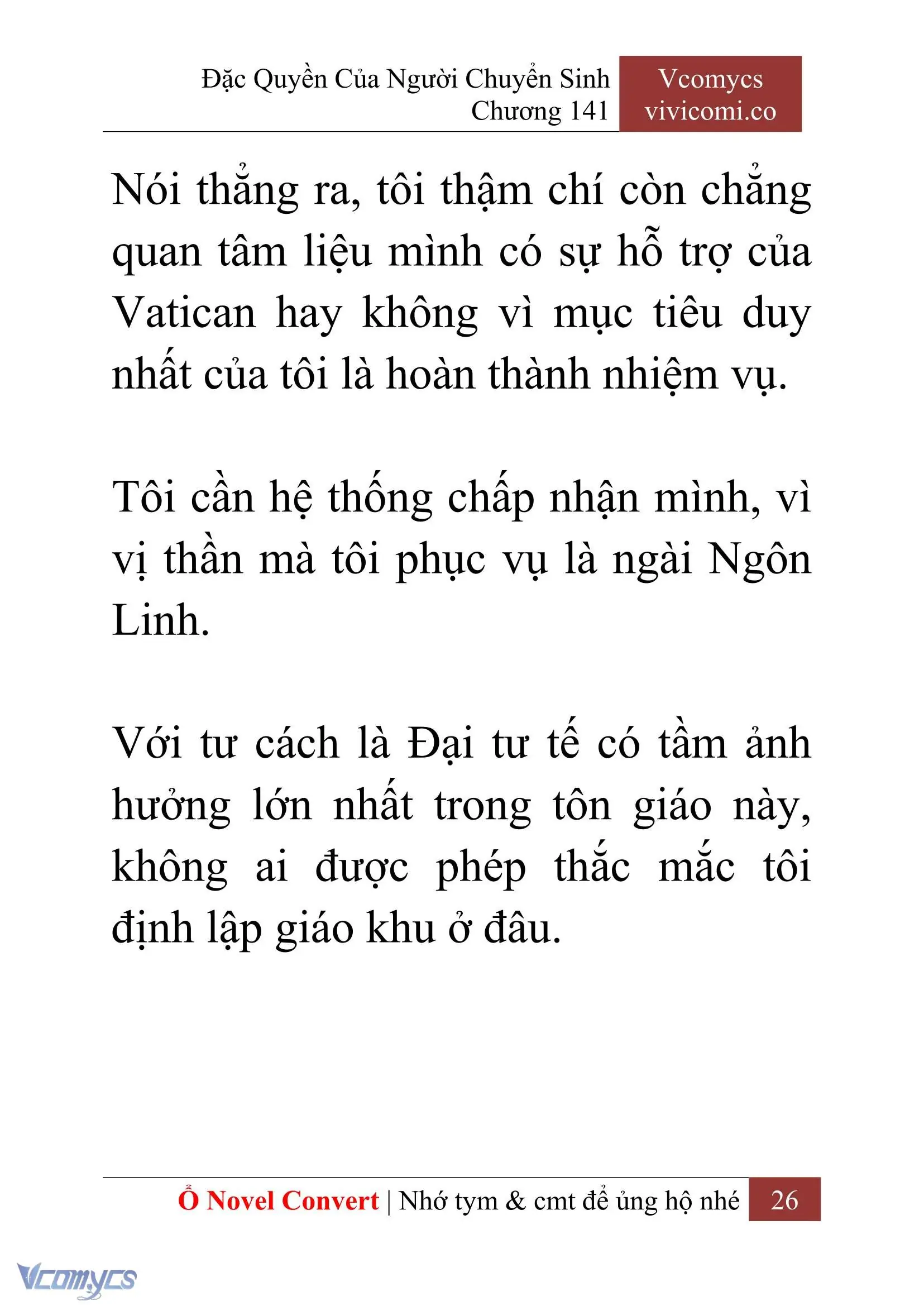[Novel] Đặc Quyền Của Người Chuyển Sinh Chapter 141 - Trang 29