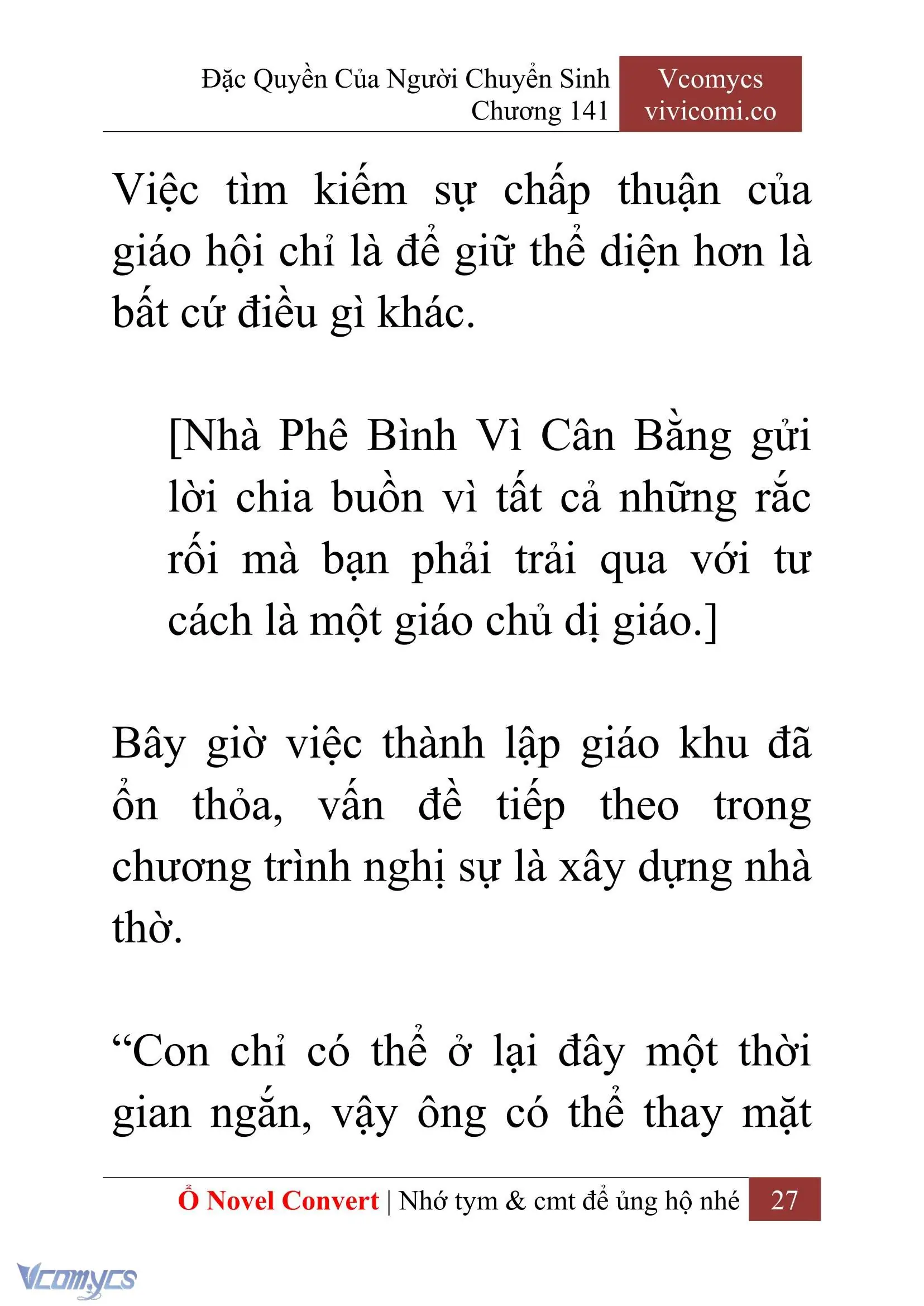 [Novel] Đặc Quyền Của Người Chuyển Sinh Chapter 141 - Trang 30