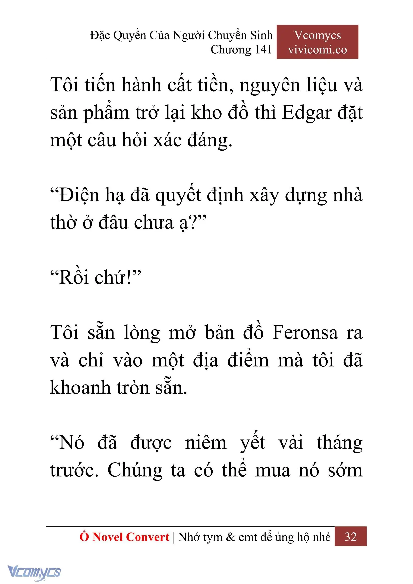 [Novel] Đặc Quyền Của Người Chuyển Sinh Chapter 141 - Trang 35