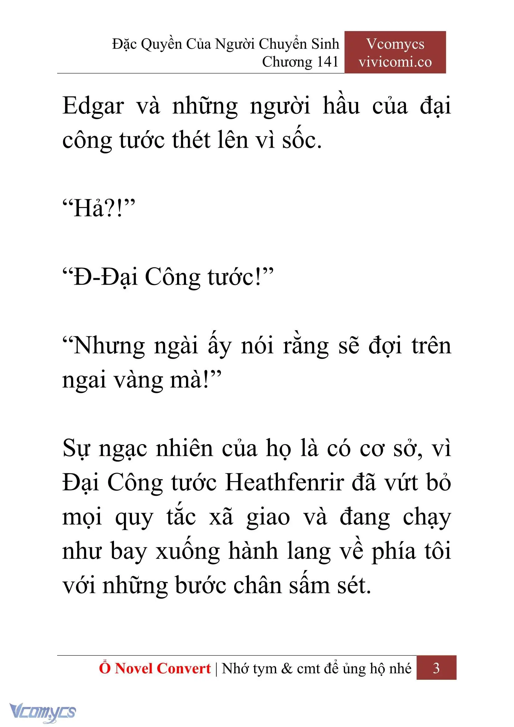 [Novel] Đặc Quyền Của Người Chuyển Sinh Chapter 141 - Trang 6