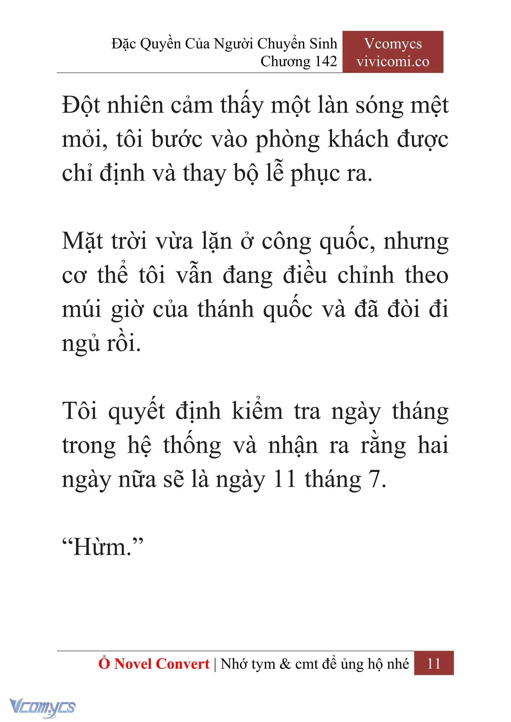 [Novel] Đặc Quyền Của Người Chuyển Sinh Chapter 142 - Trang 14
