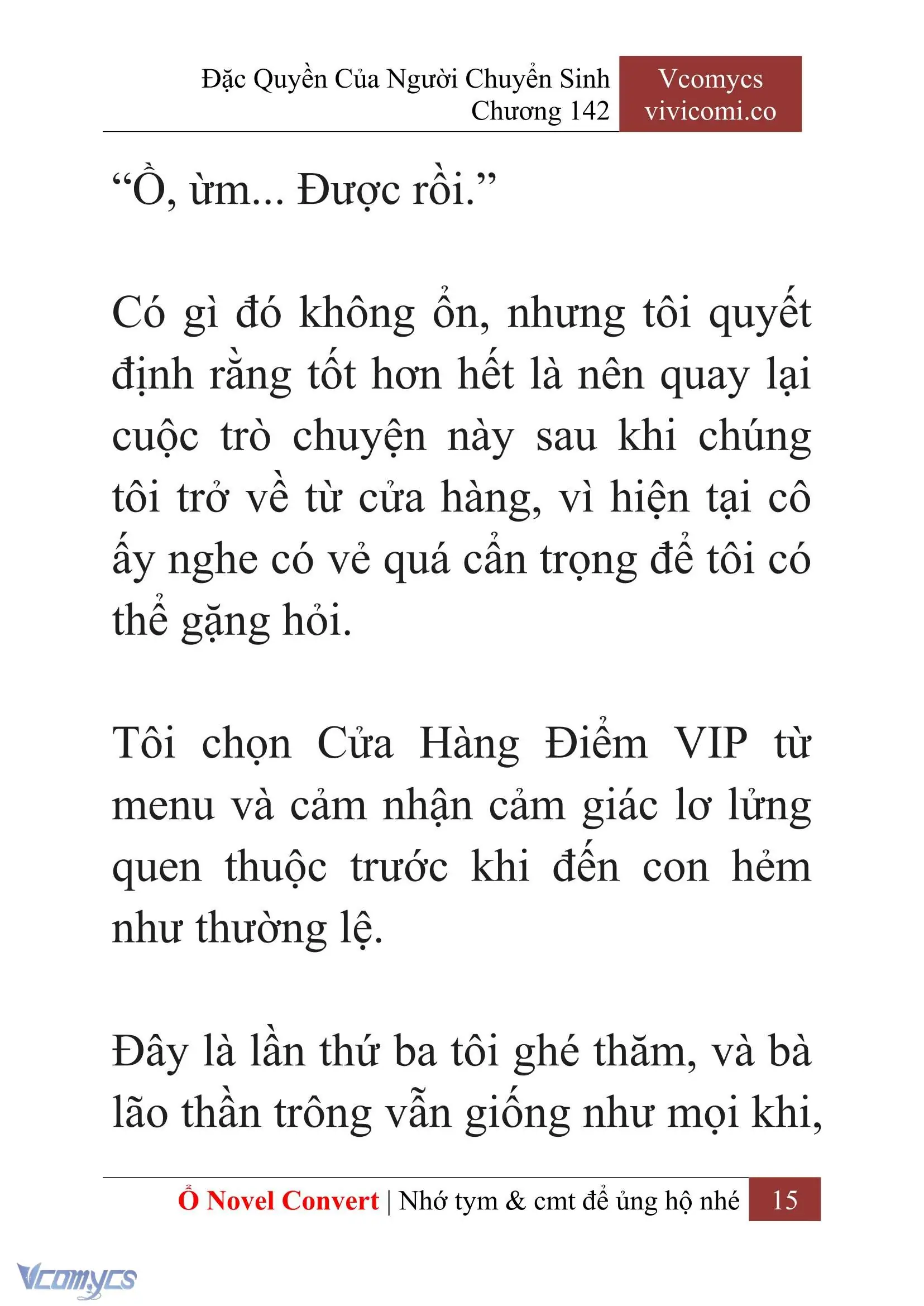 [Novel] Đặc Quyền Của Người Chuyển Sinh Chapter 142 - Trang 18