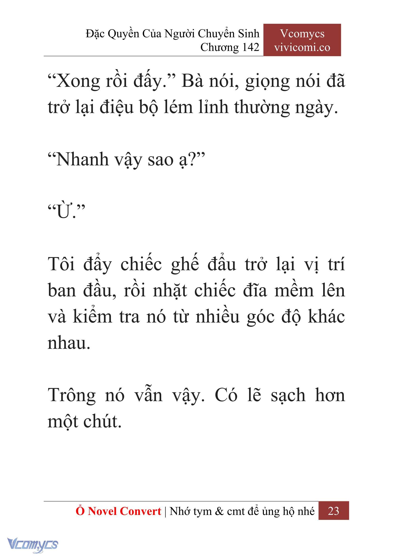 [Novel] Đặc Quyền Của Người Chuyển Sinh Chapter 142 - Trang 26