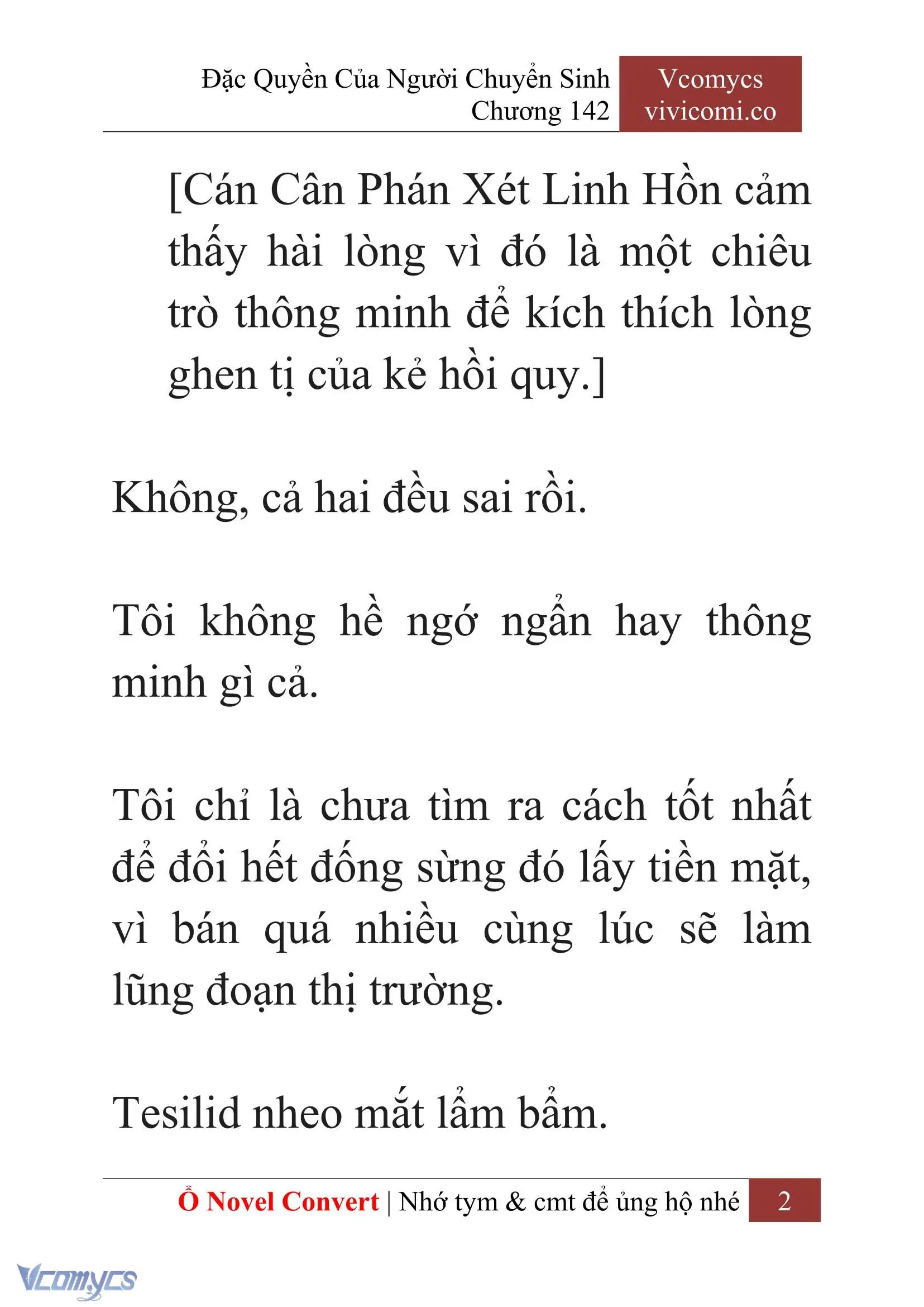 [Novel] Đặc Quyền Của Người Chuyển Sinh Chapter 142 - Trang 5