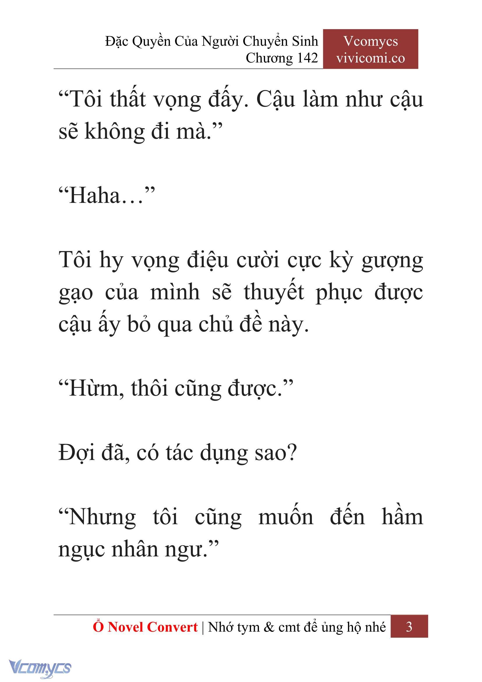 [Novel] Đặc Quyền Của Người Chuyển Sinh Chapter 142 - Trang 6