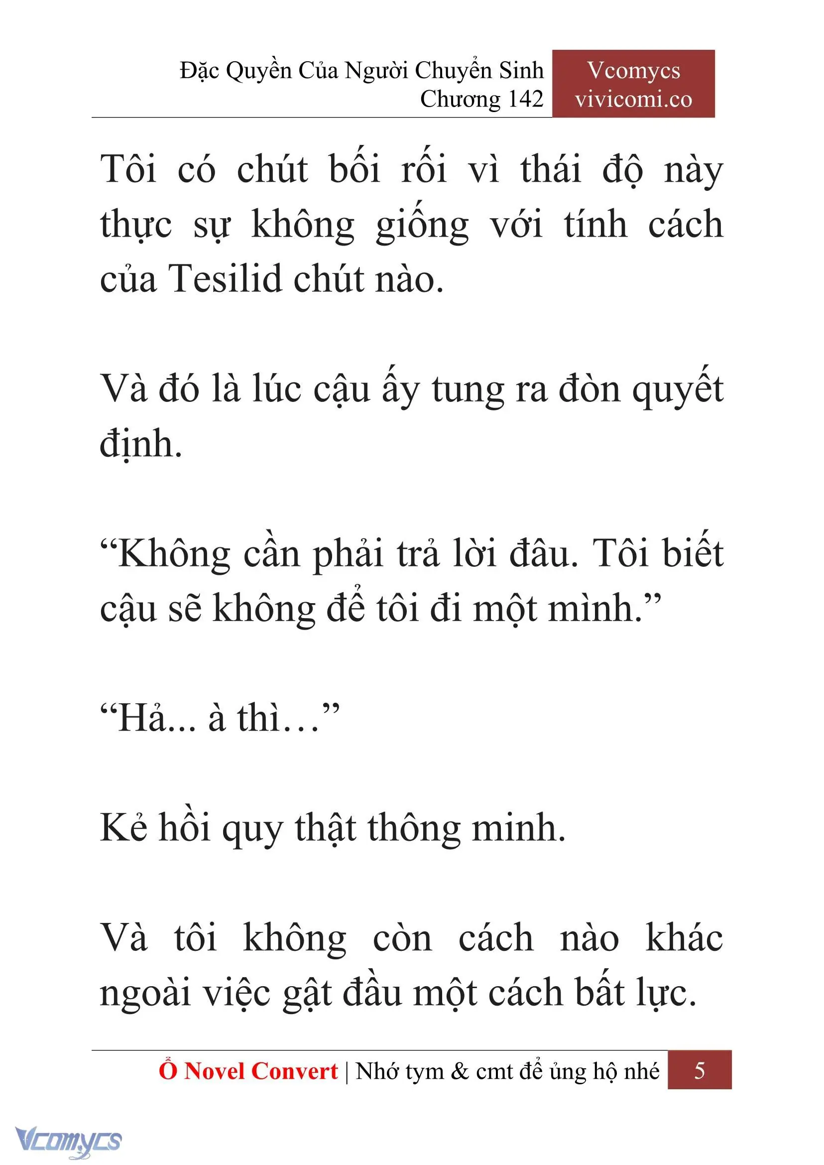 [Novel] Đặc Quyền Của Người Chuyển Sinh Chapter 142 - Trang 8