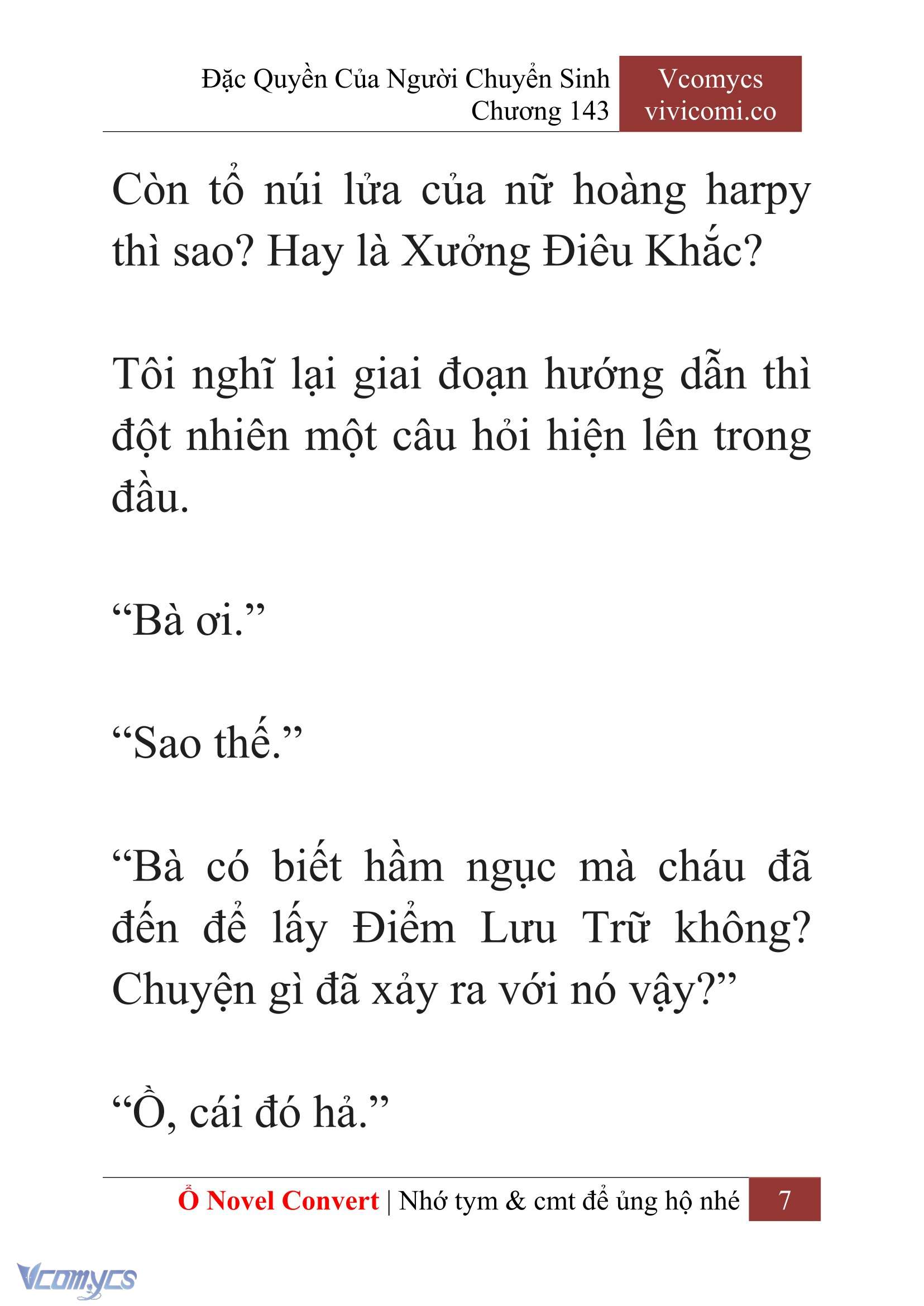 [Novel] Đặc Quyền Của Người Chuyển Sinh Chapter 143 - Trang 10