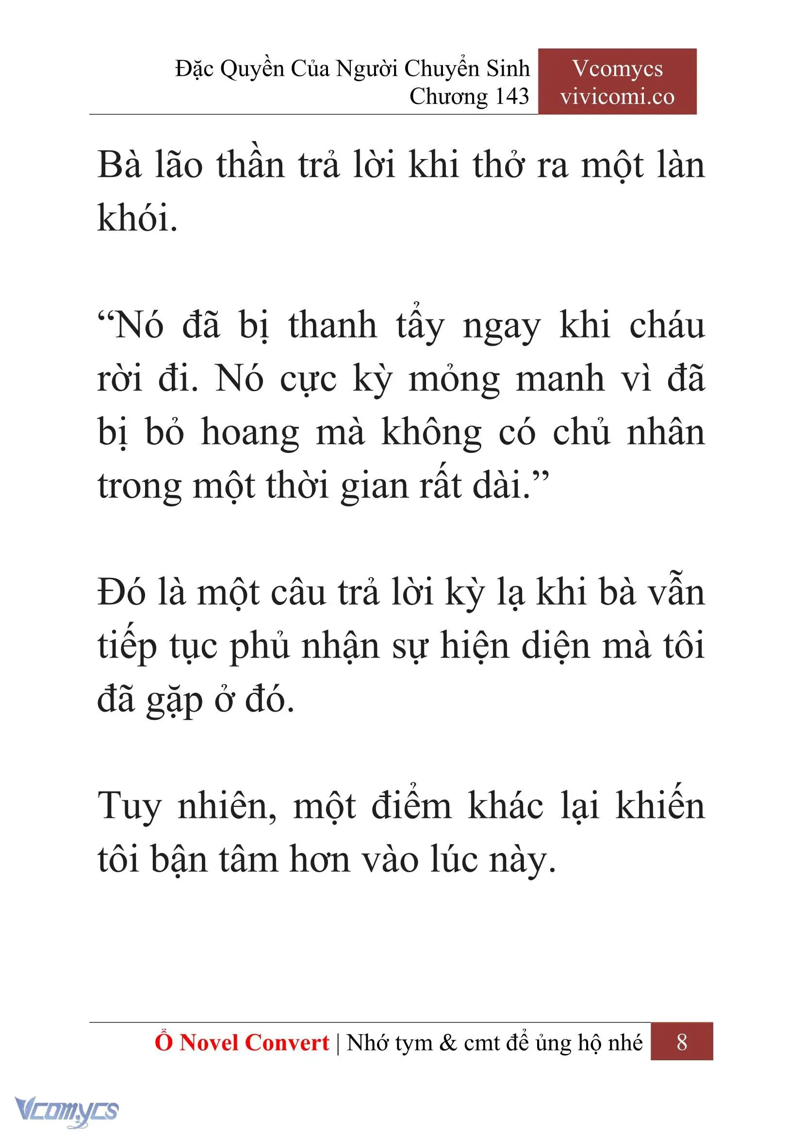 [Novel] Đặc Quyền Của Người Chuyển Sinh Chapter 143 - Trang 11