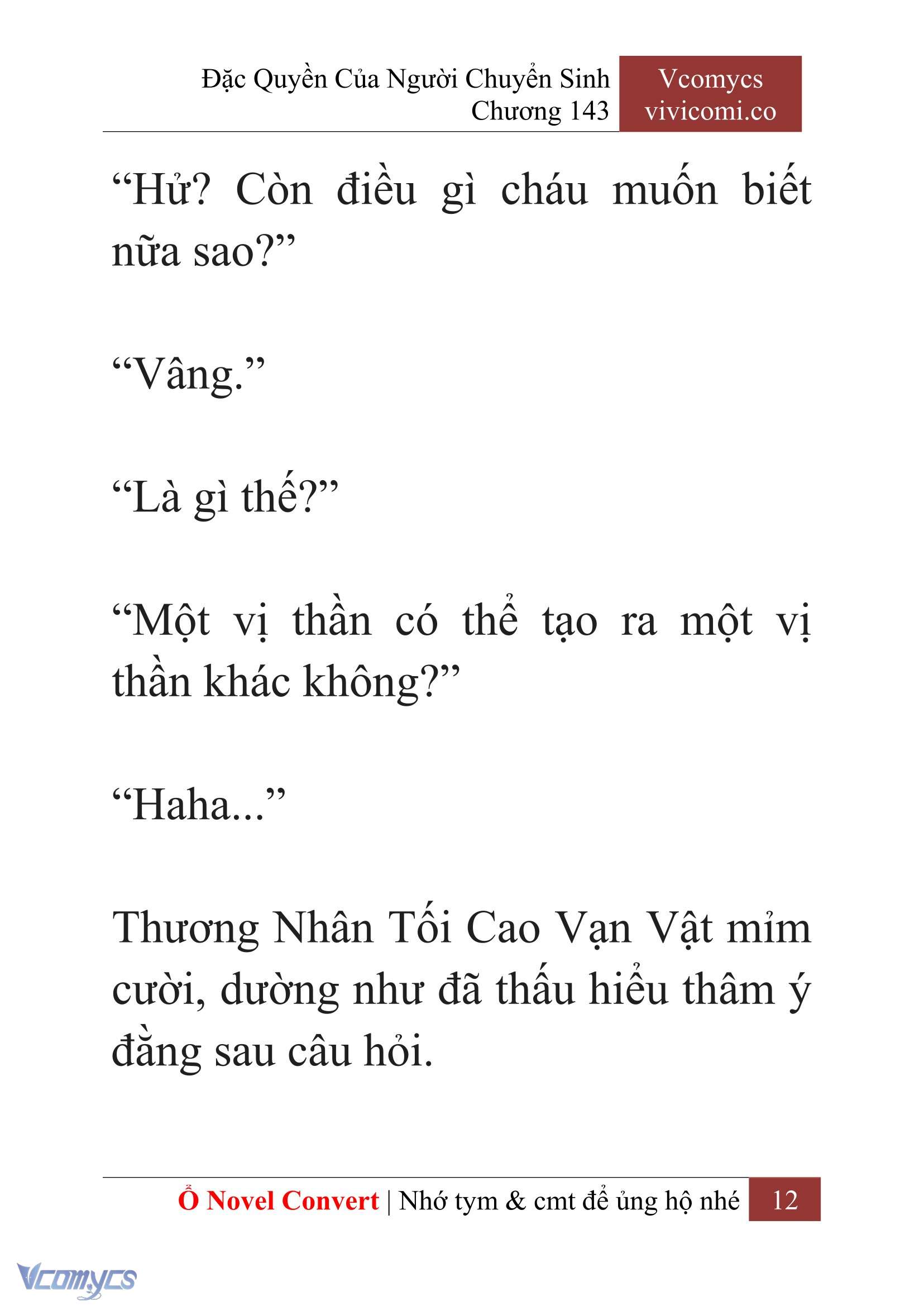 [Novel] Đặc Quyền Của Người Chuyển Sinh Chapter 143 - Trang 15