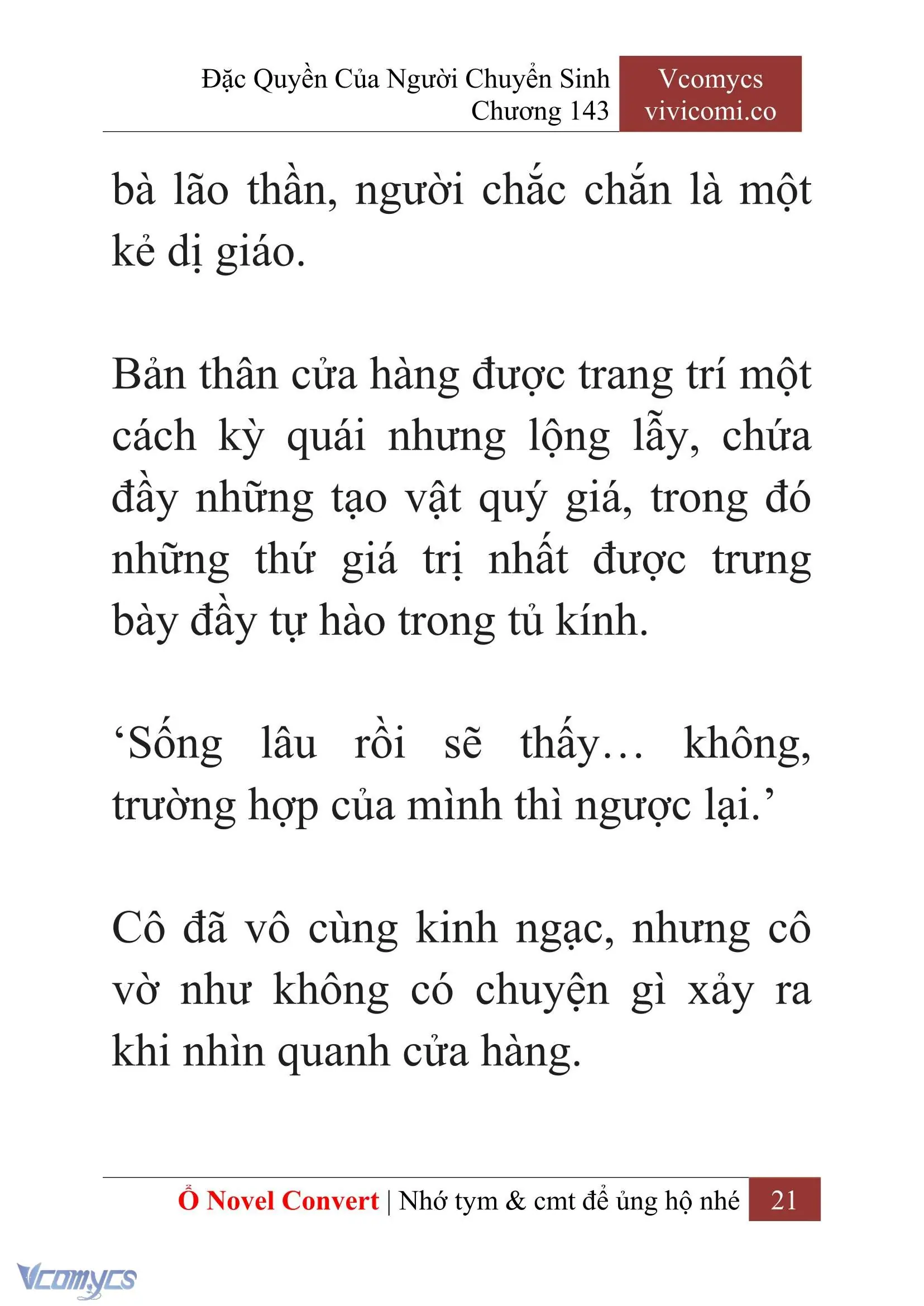 [Novel] Đặc Quyền Của Người Chuyển Sinh Chapter 143 - Trang 24