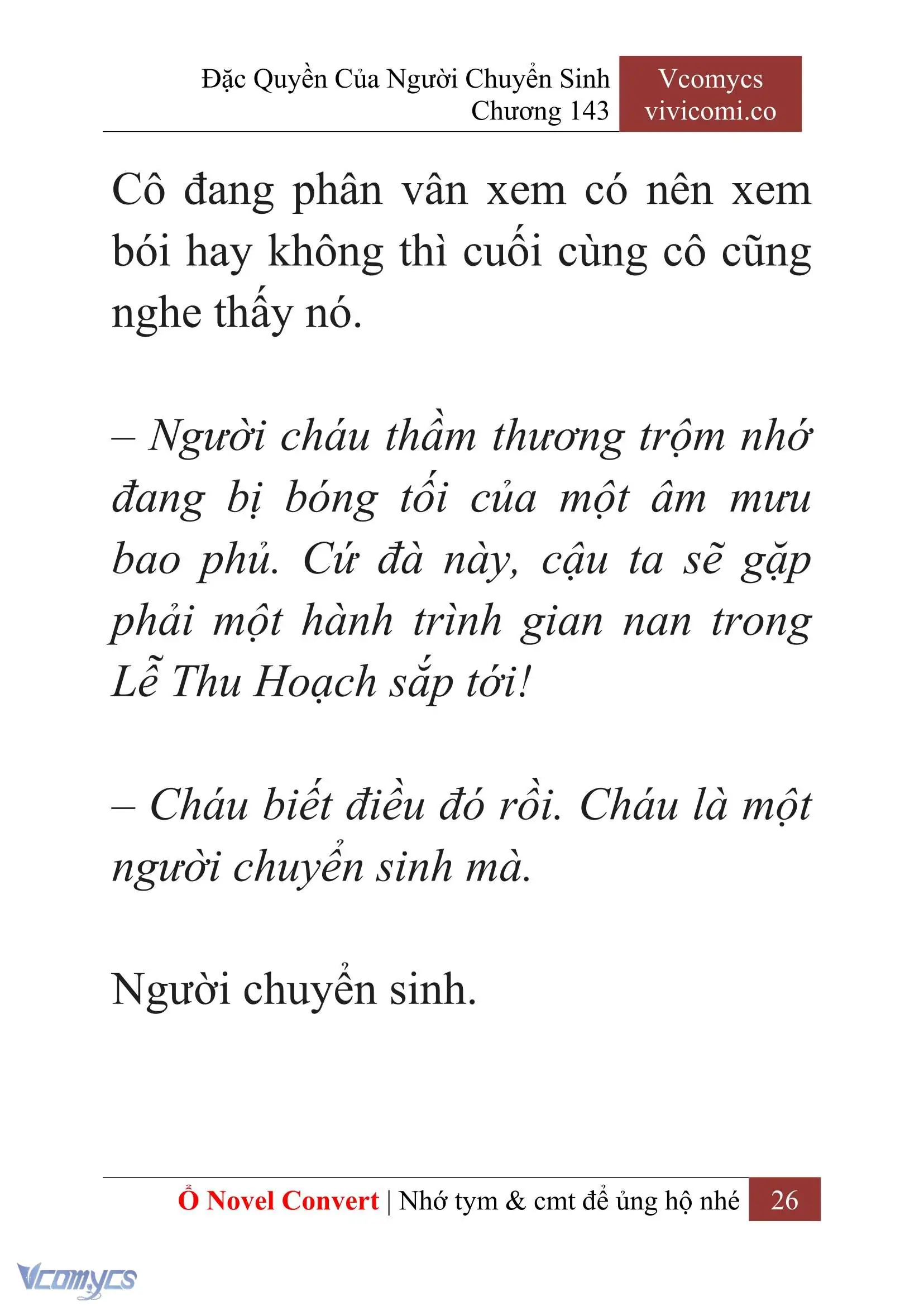 [Novel] Đặc Quyền Của Người Chuyển Sinh Chapter 143 - Trang 29
