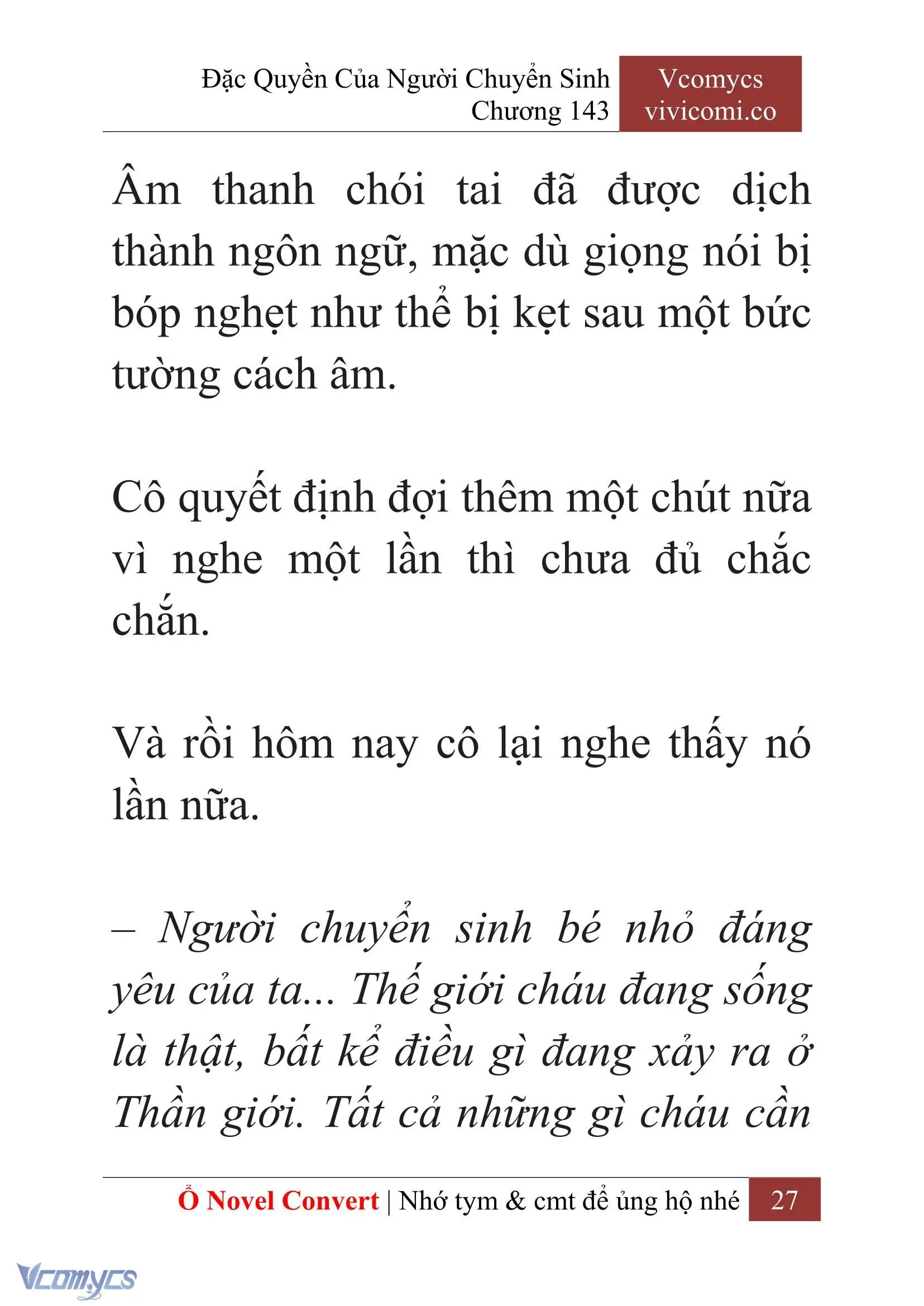 [Novel] Đặc Quyền Của Người Chuyển Sinh Chapter 143 - Trang 30