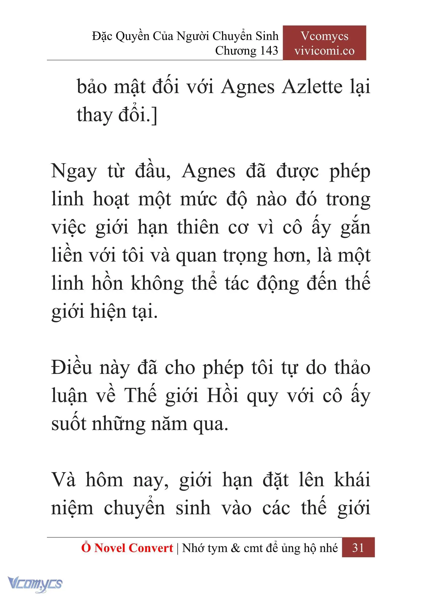 [Novel] Đặc Quyền Của Người Chuyển Sinh Chapter 143 - Trang 34