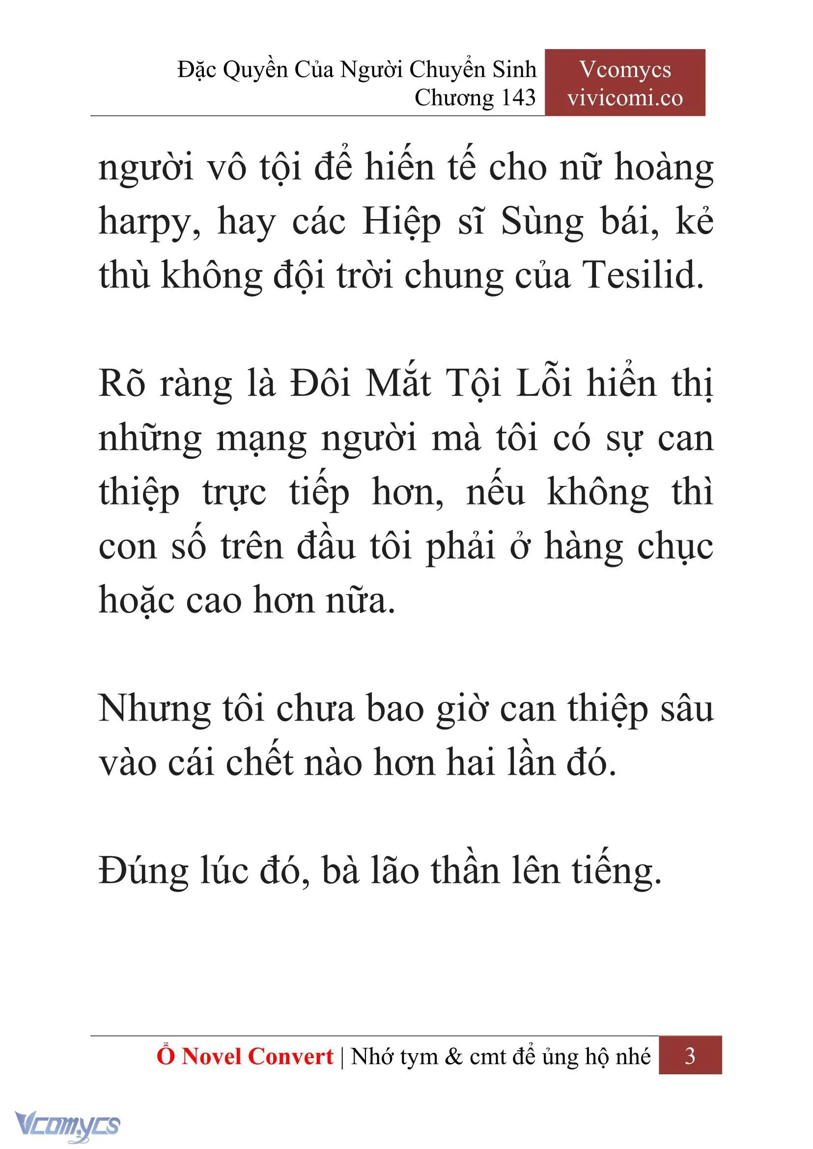 [Novel] Đặc Quyền Của Người Chuyển Sinh Chapter 143 - Trang 6