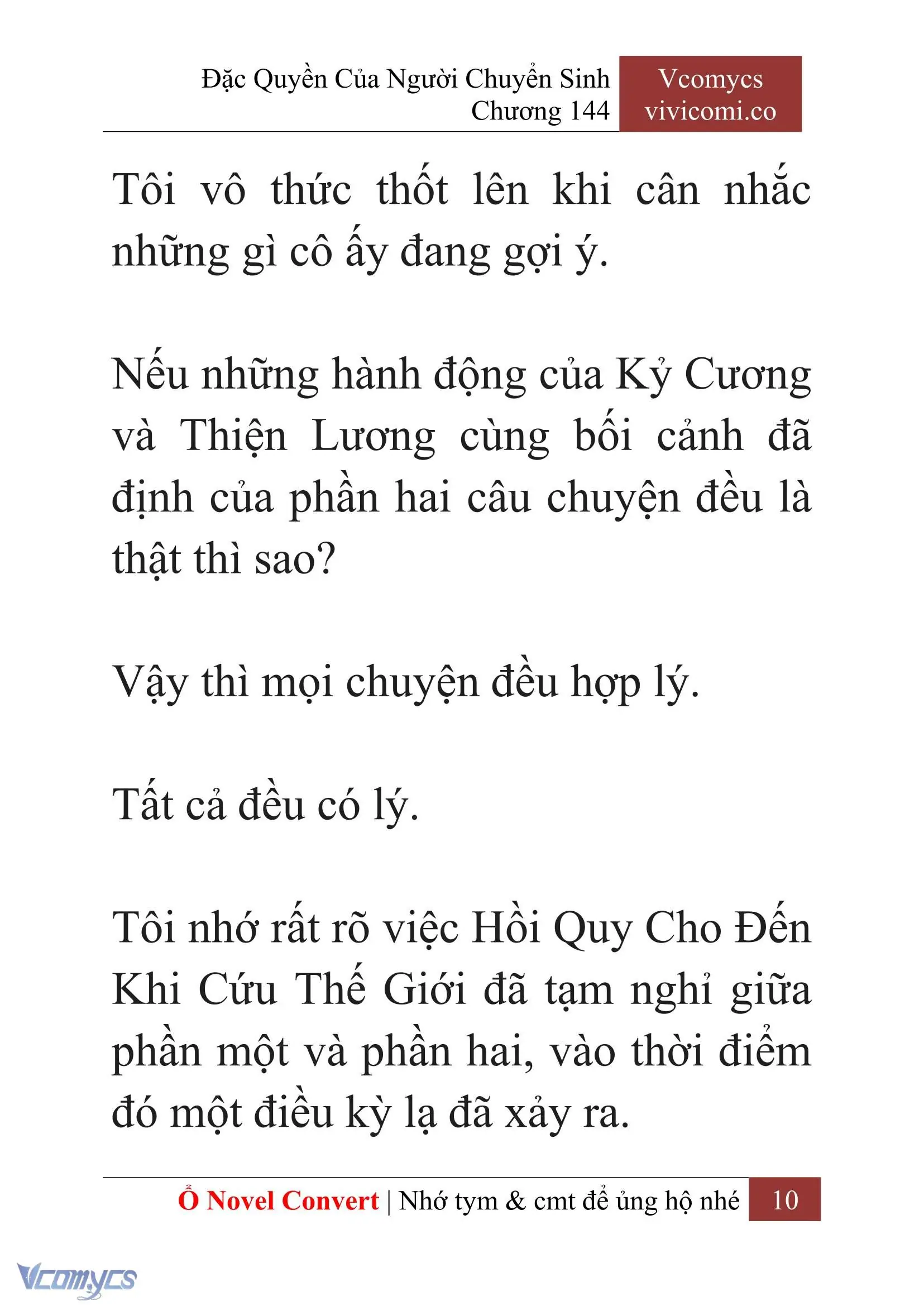 [Novel] Đặc Quyền Của Người Chuyển Sinh Chapter 144 - Trang 13