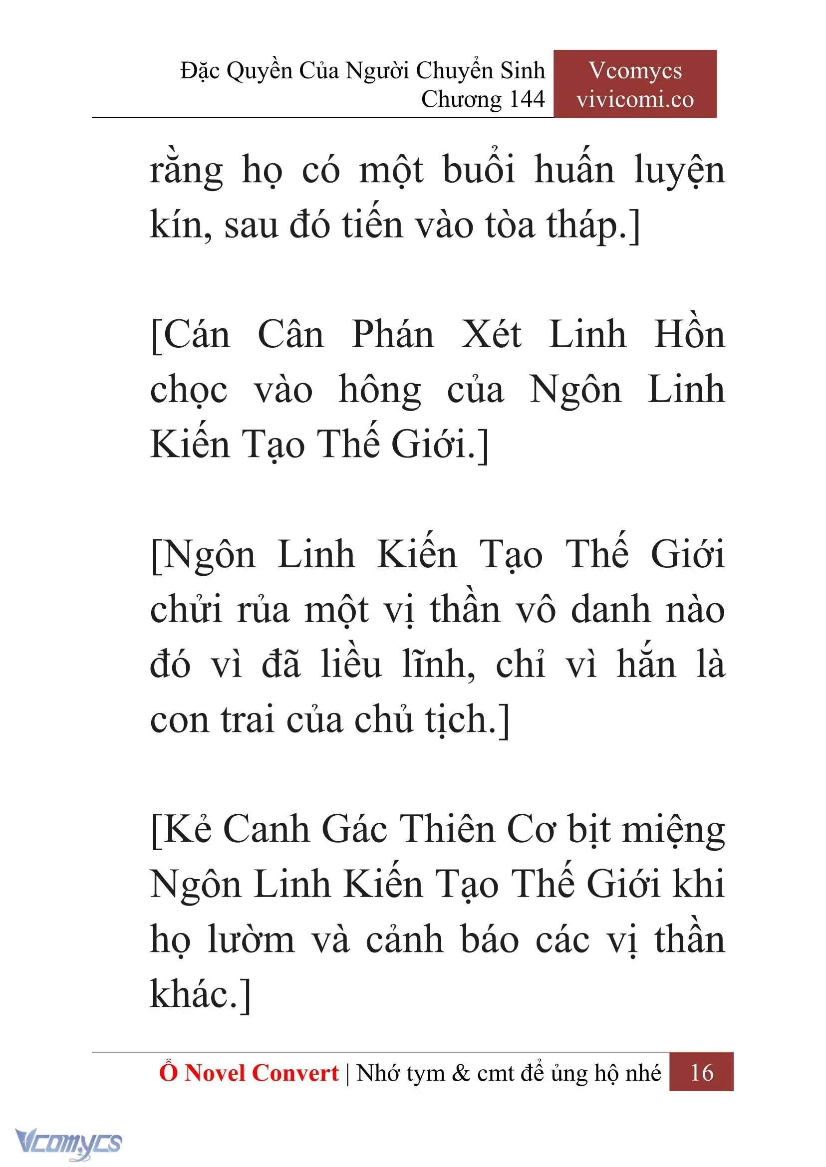 [Novel] Đặc Quyền Của Người Chuyển Sinh Chapter 144 - Trang 19