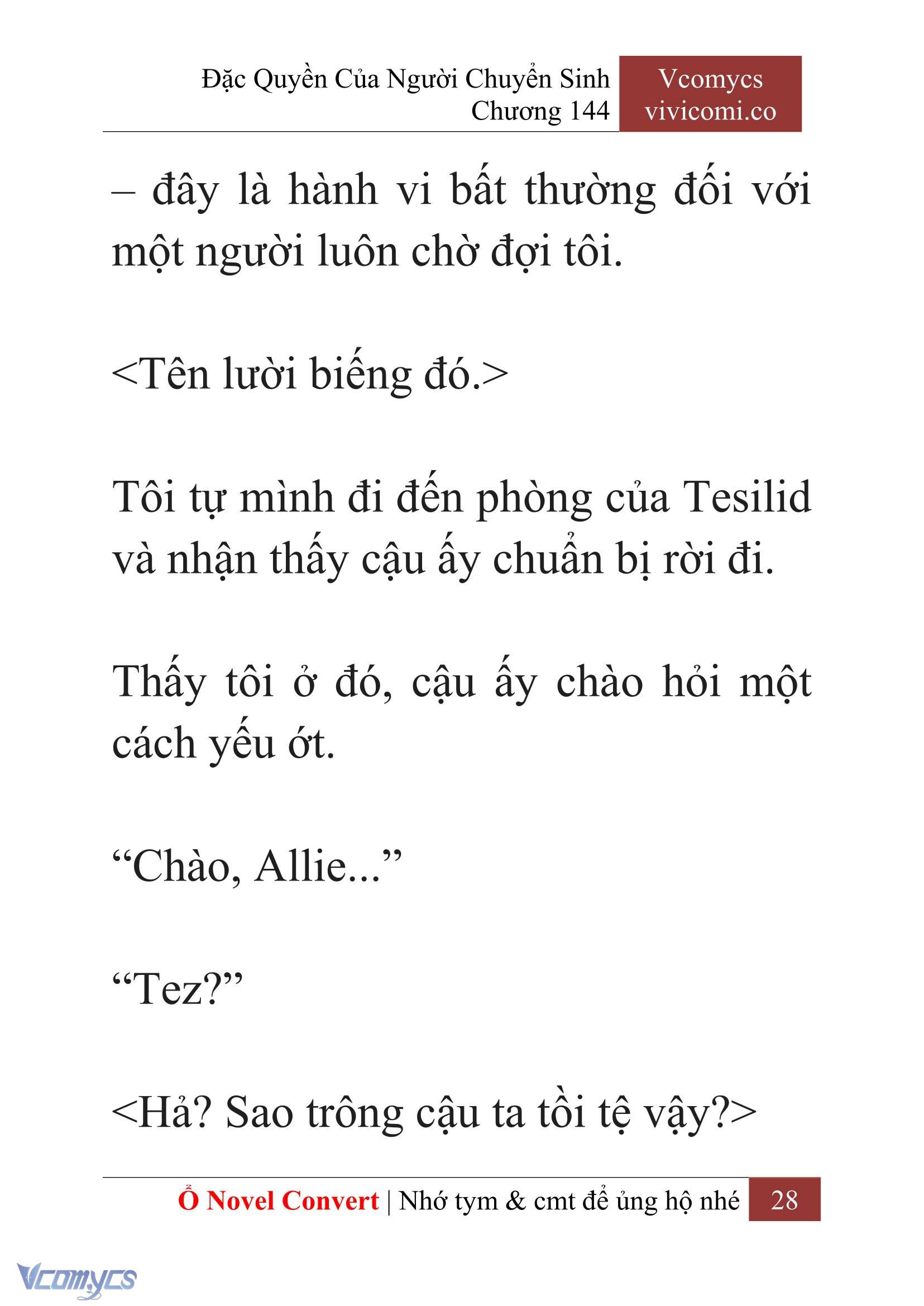 [Novel] Đặc Quyền Của Người Chuyển Sinh Chapter 144 - Trang 31