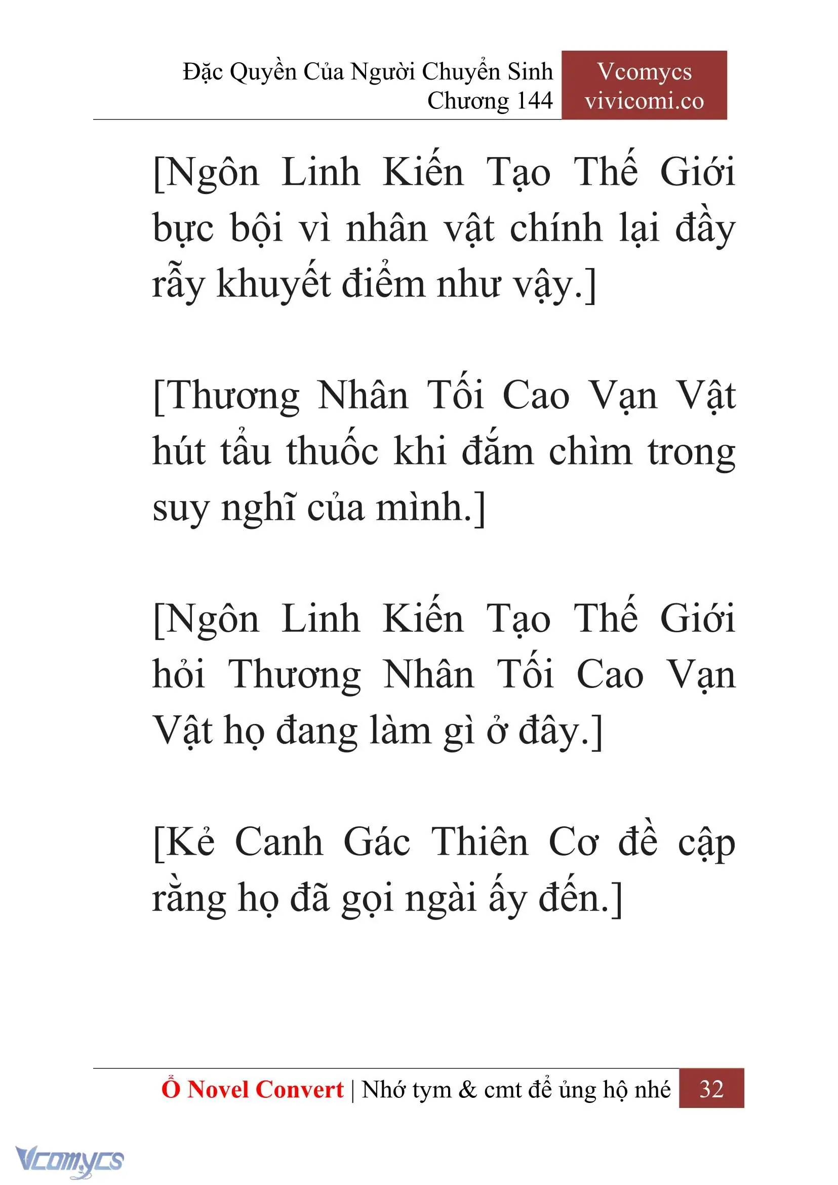 [Novel] Đặc Quyền Của Người Chuyển Sinh Chapter 144 - Trang 35