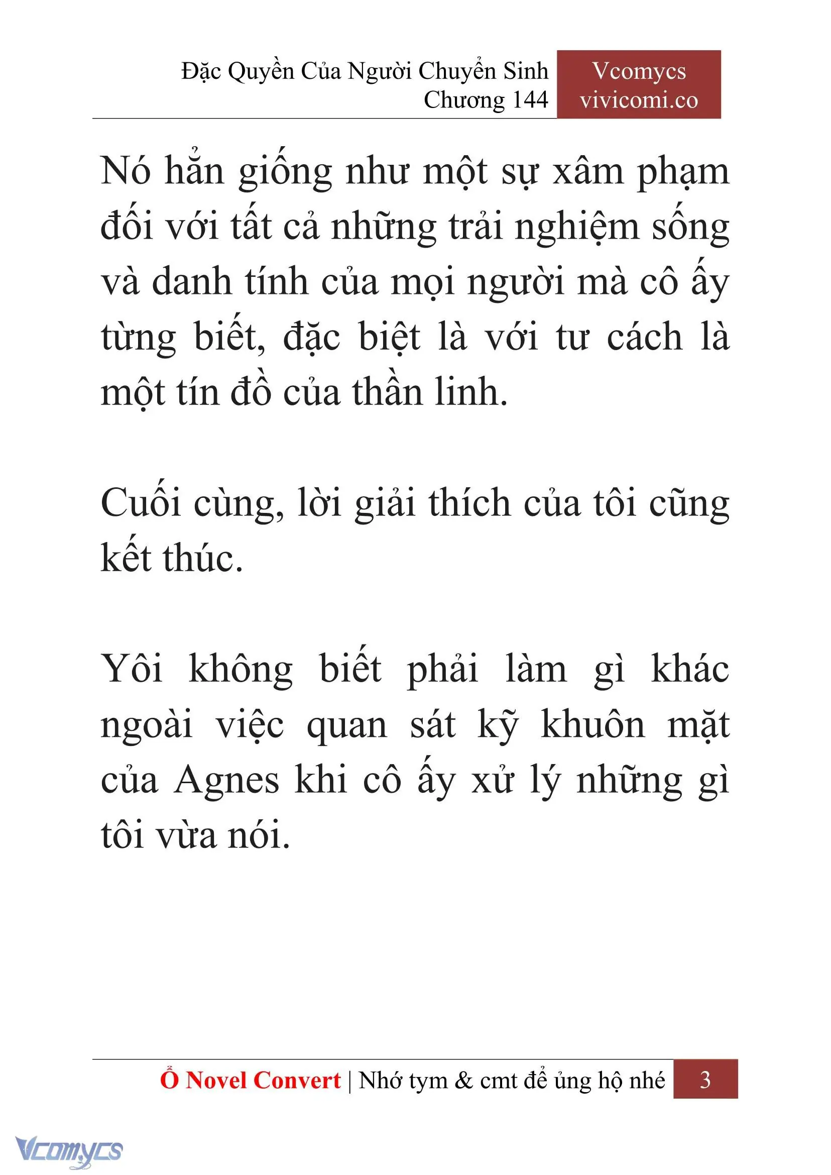 [Novel] Đặc Quyền Của Người Chuyển Sinh Chapter 144 - Trang 6