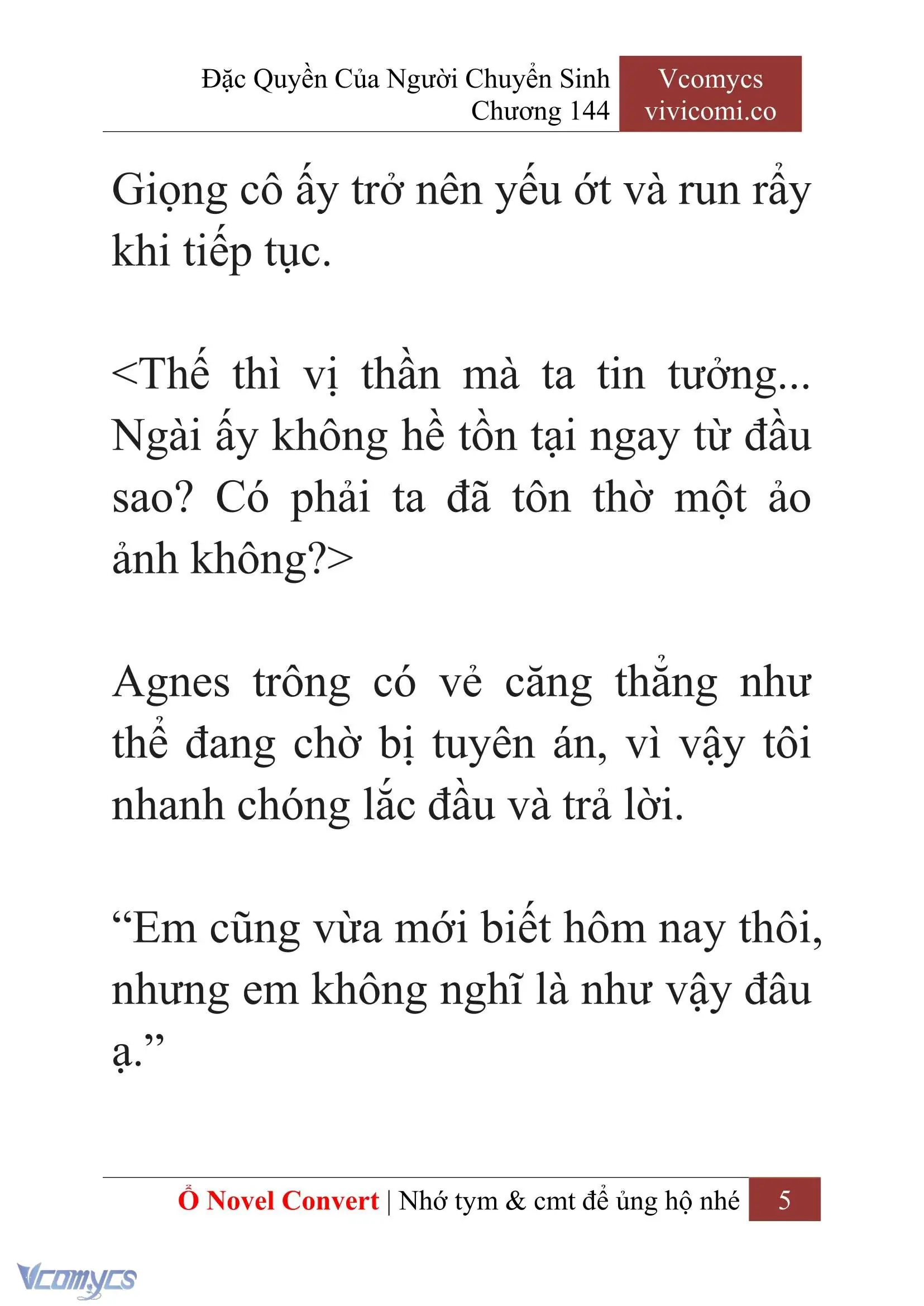 [Novel] Đặc Quyền Của Người Chuyển Sinh Chapter 144 - Trang 8