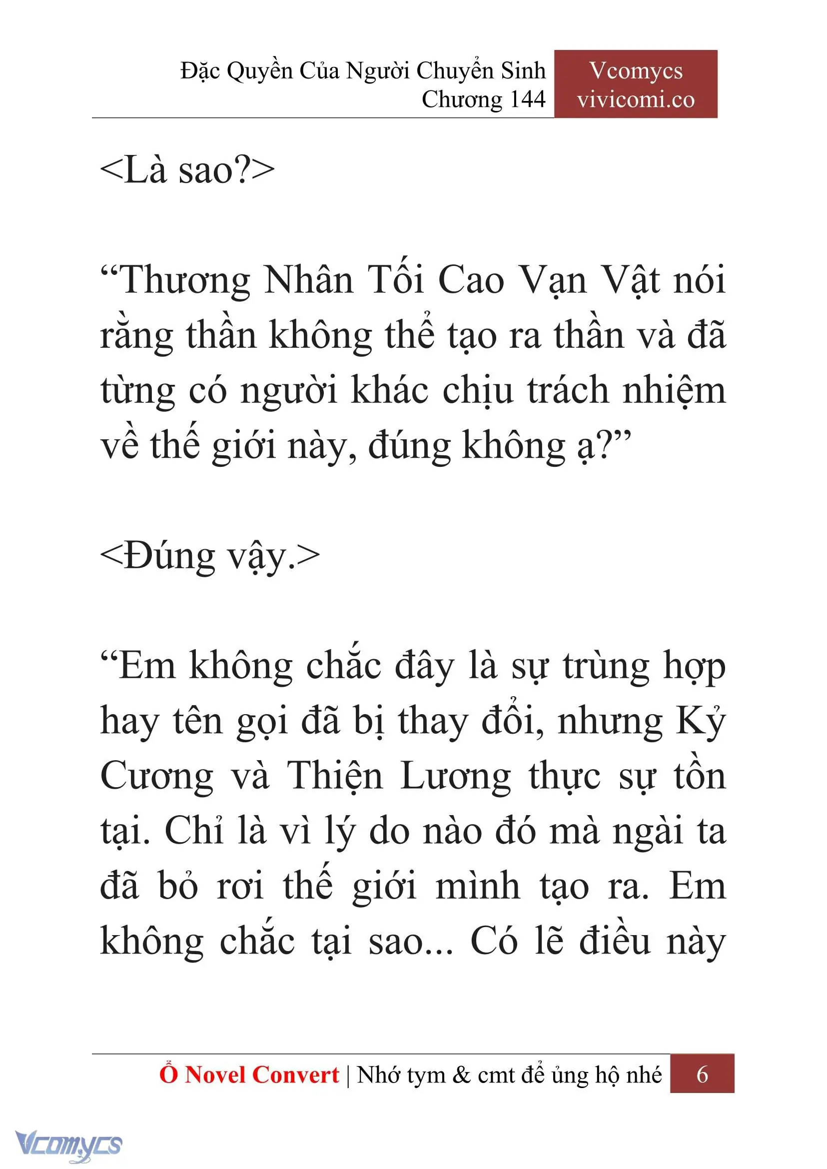 [Novel] Đặc Quyền Của Người Chuyển Sinh Chapter 144 - Trang 9
