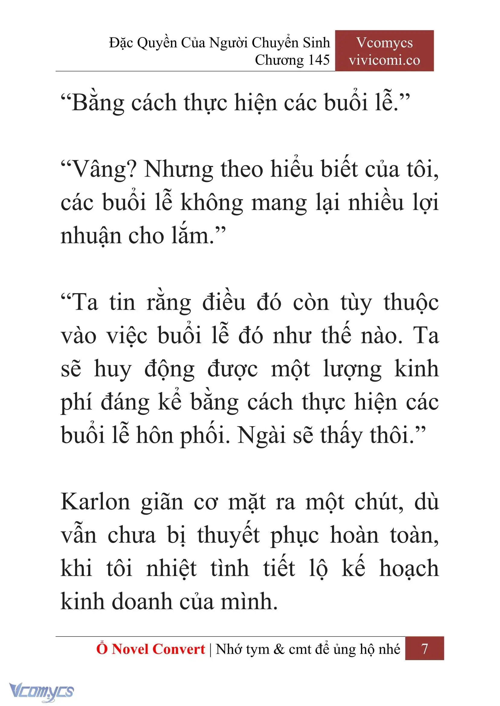 [Novel] Đặc Quyền Của Người Chuyển Sinh Chapter 145 - Trang 10