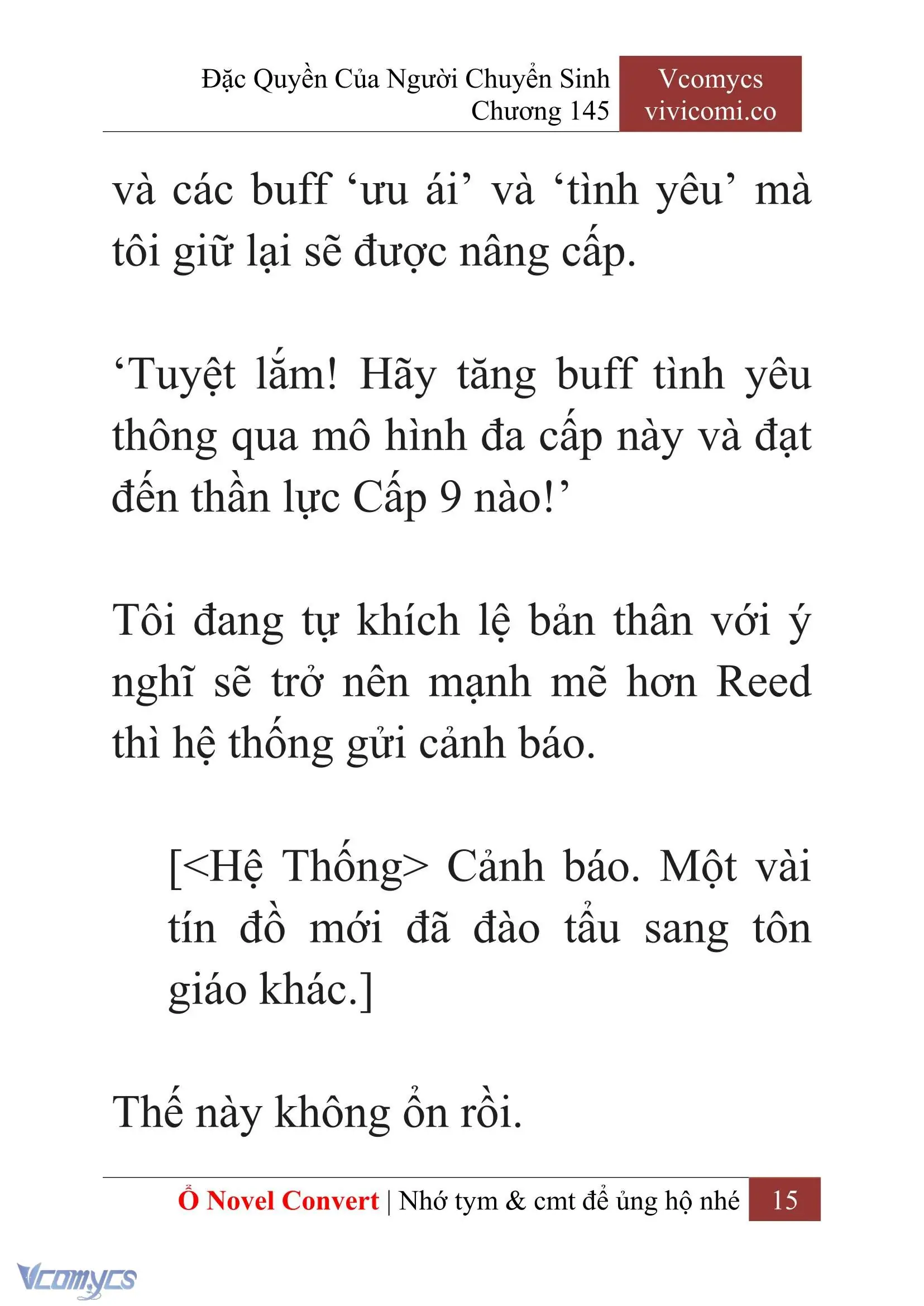 [Novel] Đặc Quyền Của Người Chuyển Sinh Chapter 145 - Trang 18