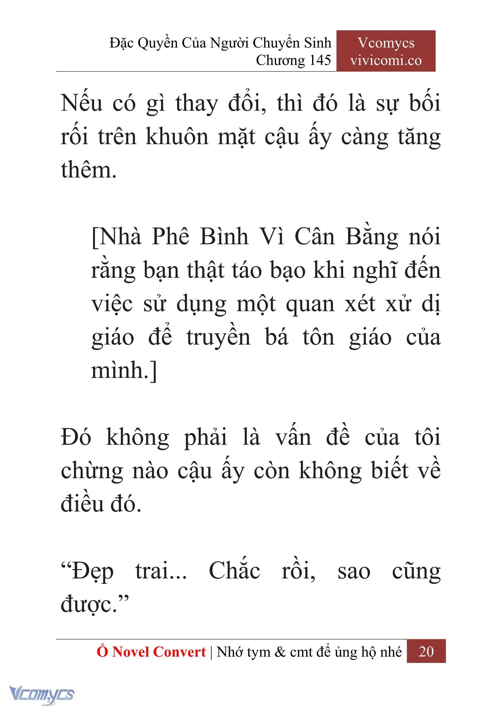 [Novel] Đặc Quyền Của Người Chuyển Sinh Chapter 145 - Trang 23