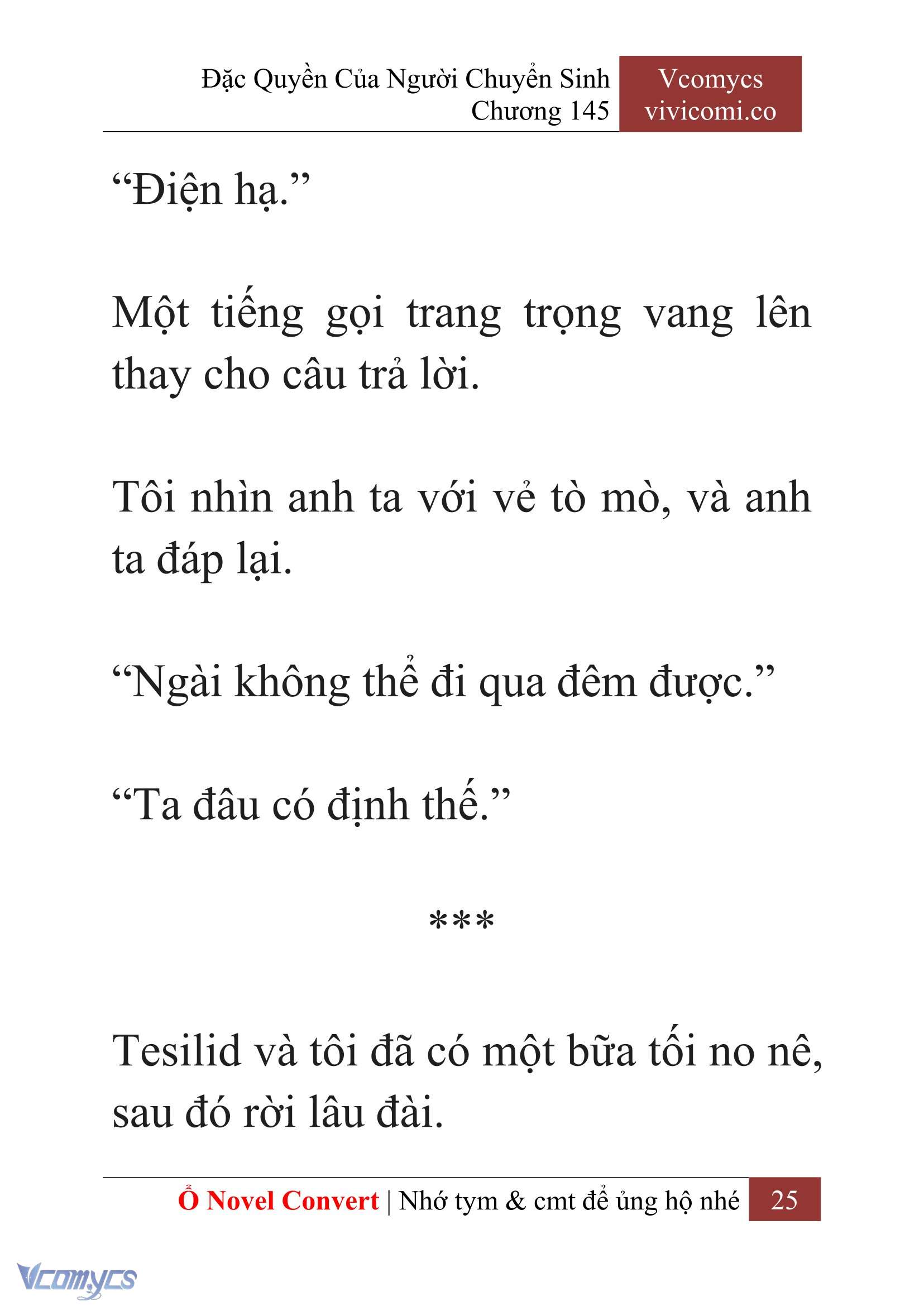 [Novel] Đặc Quyền Của Người Chuyển Sinh Chapter 145 - Trang 28