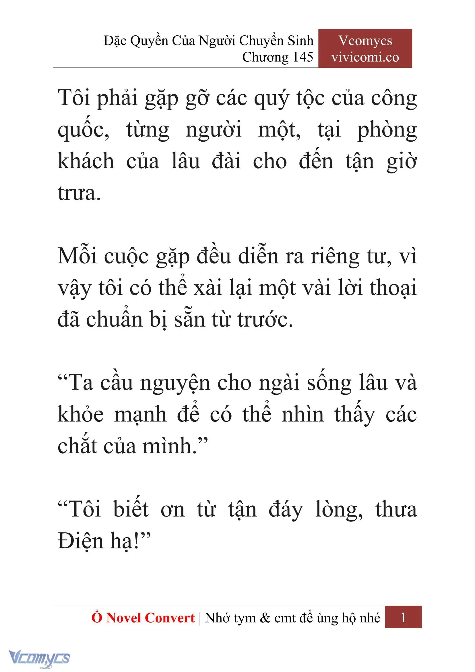 [Novel] Đặc Quyền Của Người Chuyển Sinh Chapter 145 - Trang 4