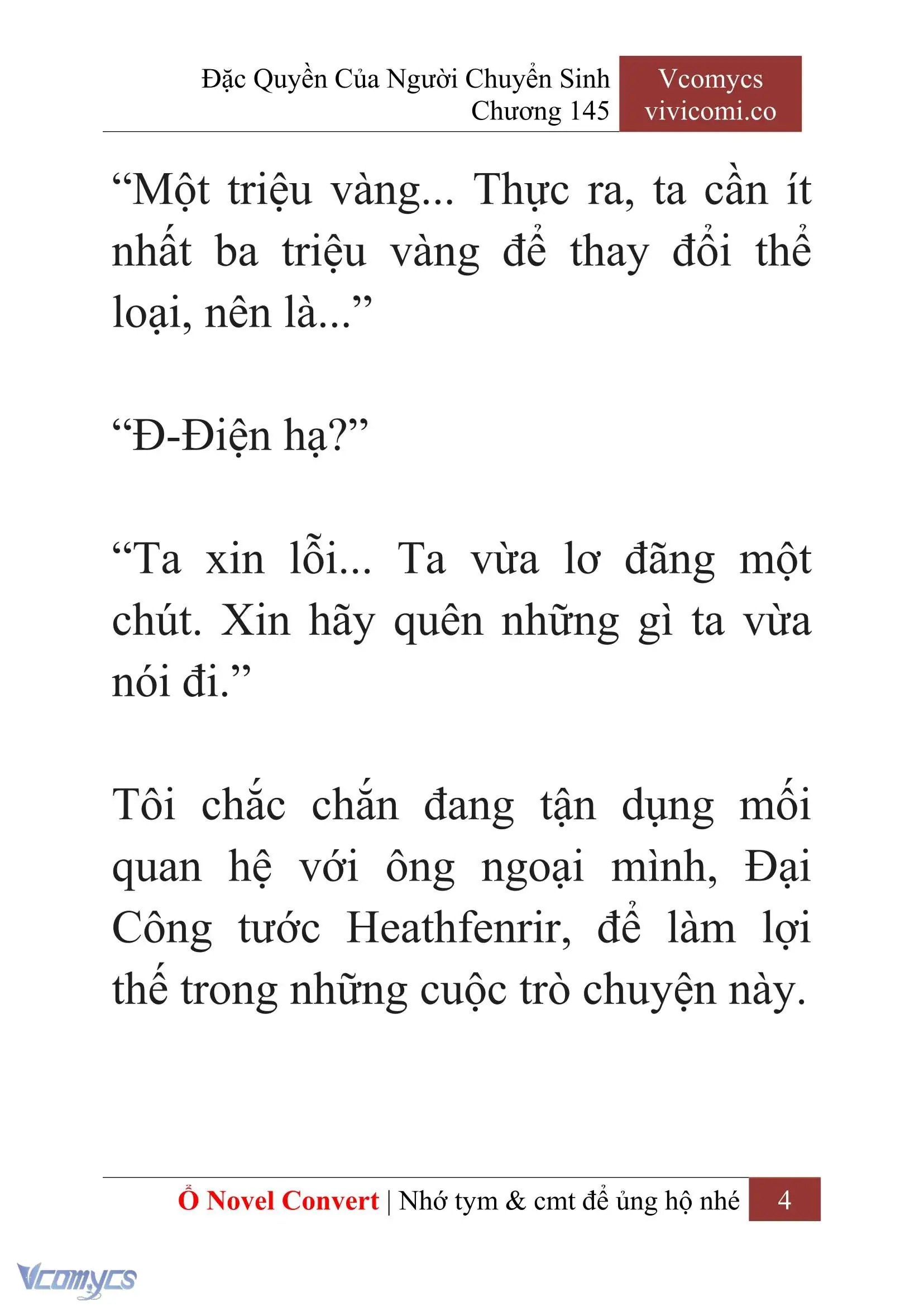 [Novel] Đặc Quyền Của Người Chuyển Sinh Chapter 145 - Trang 7