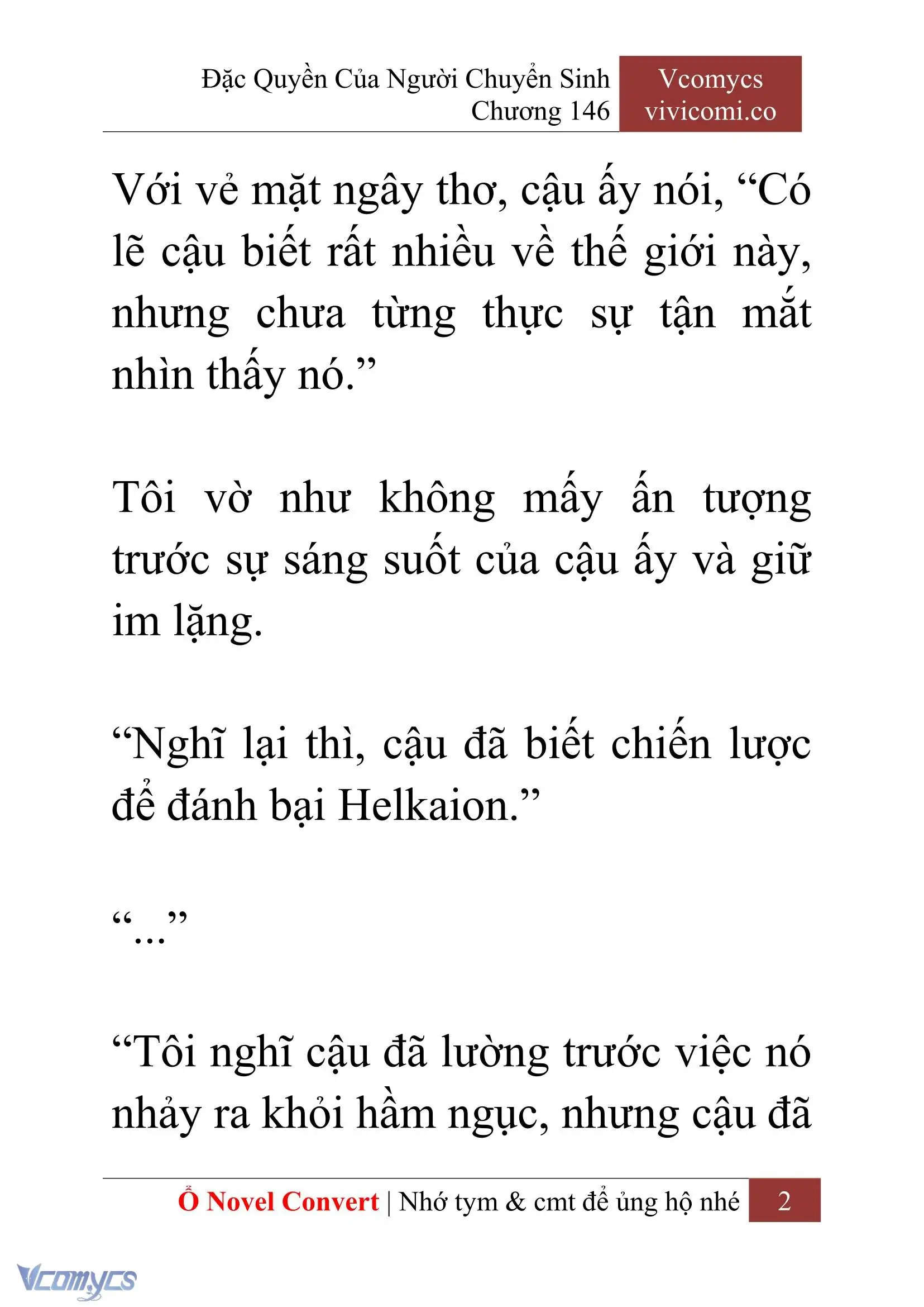 [Novel] Đặc Quyền Của Người Chuyển Sinh Chapter 146 - Trang 5