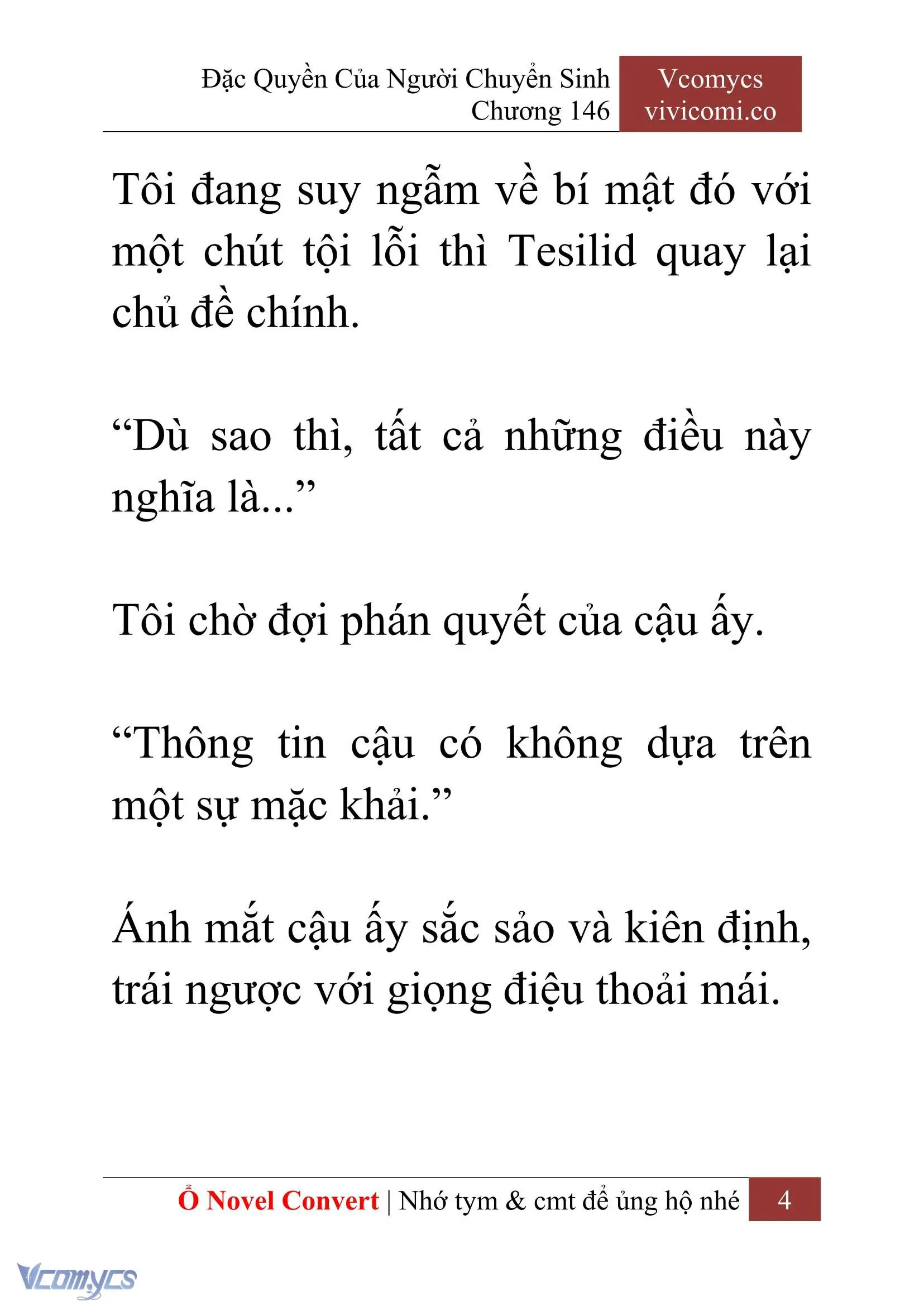 [Novel] Đặc Quyền Của Người Chuyển Sinh Chapter 146 - Trang 7