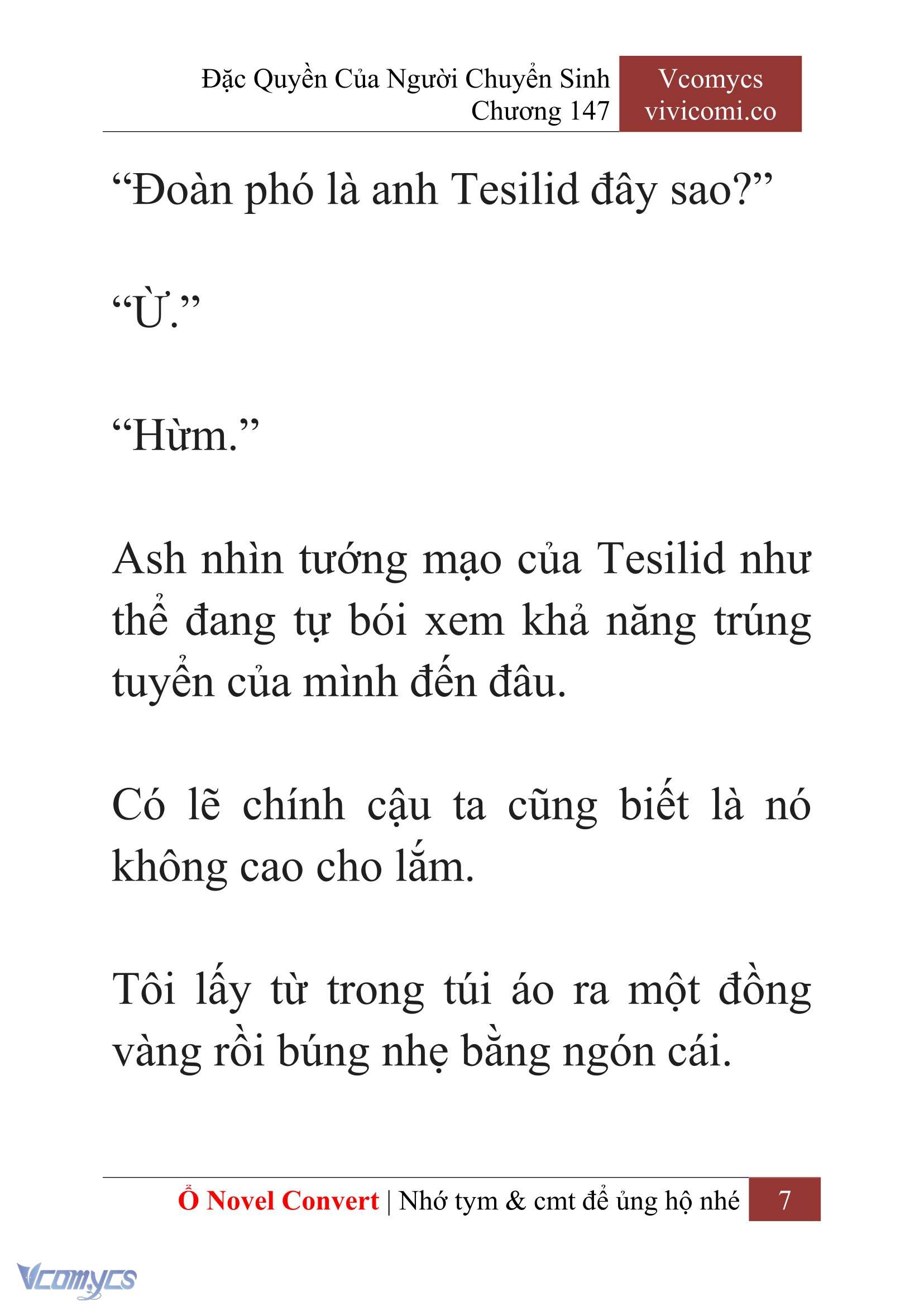 [Novel] Đặc Quyền Của Người Chuyển Sinh Chapter 147 - Trang 10